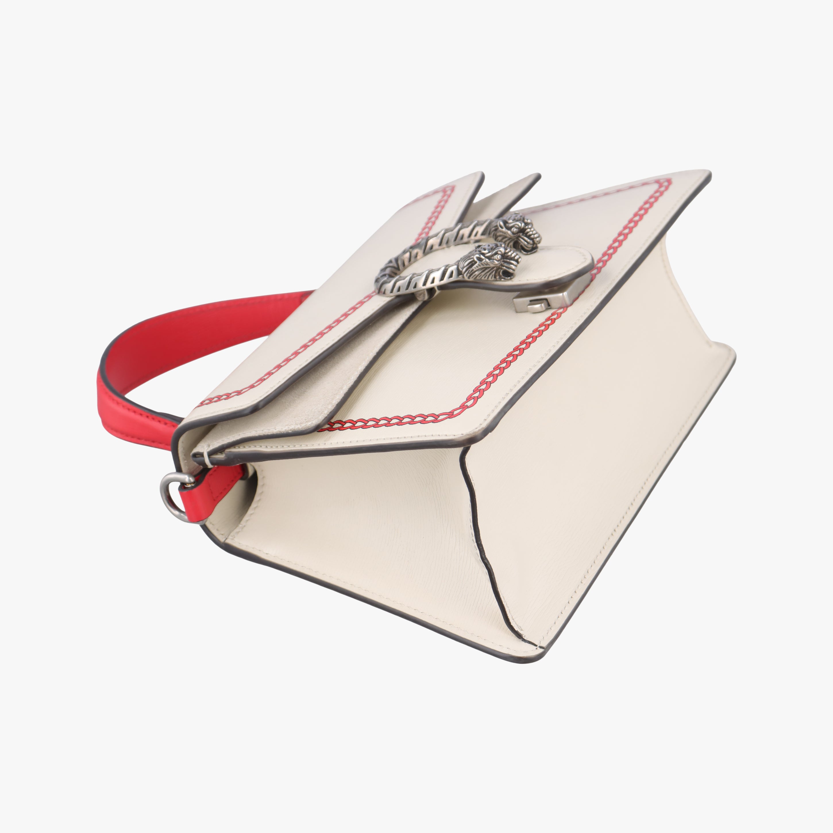 Pre-owned Gucci Dionysus White Leather 739496 shoulderbag | stylenewstar