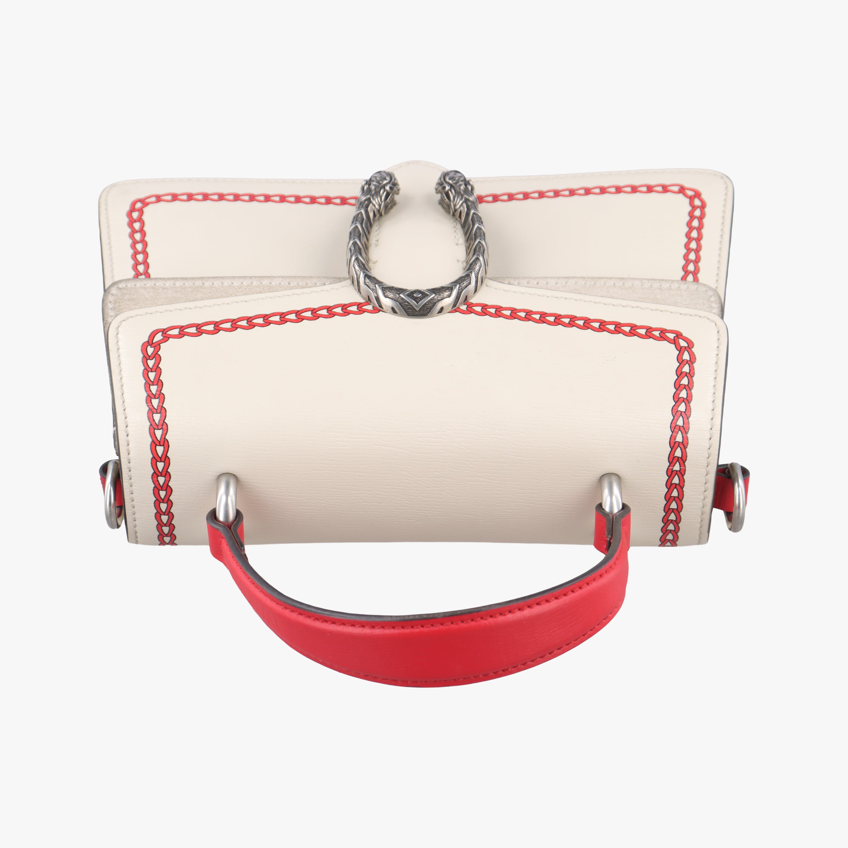 Pre-owned Gucci Dionysus White Leather 739496 shoulderbag | stylenewstar