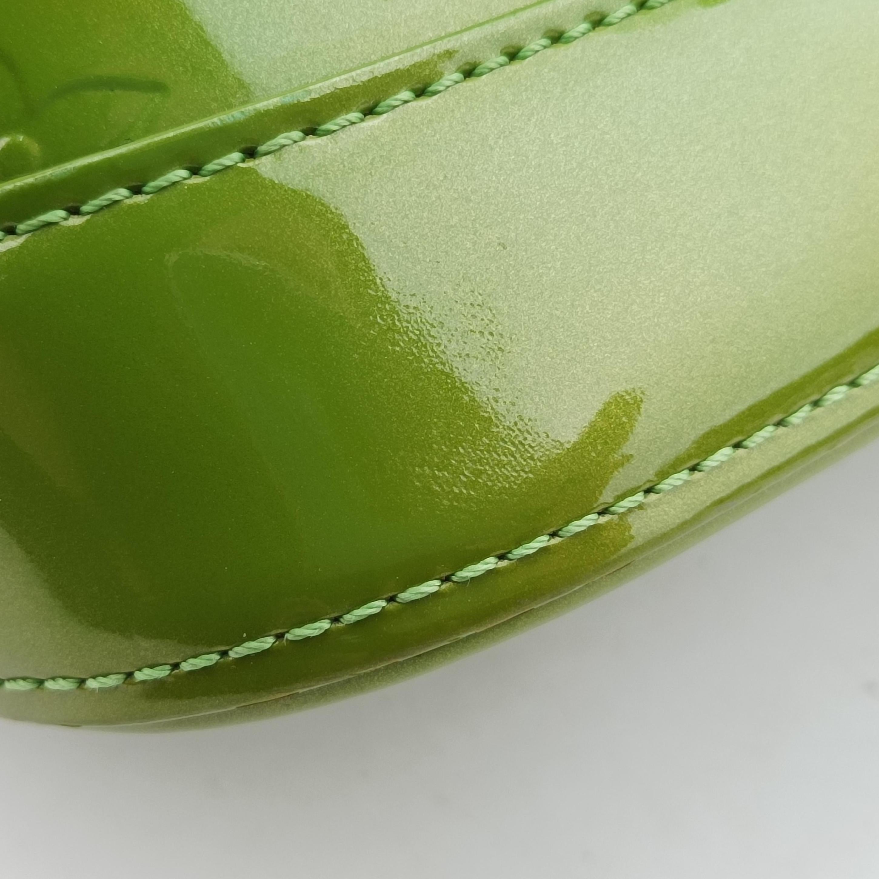 Pre-owned Louis Vuitton Alma GM green Vernis  handbag | stylenewstar