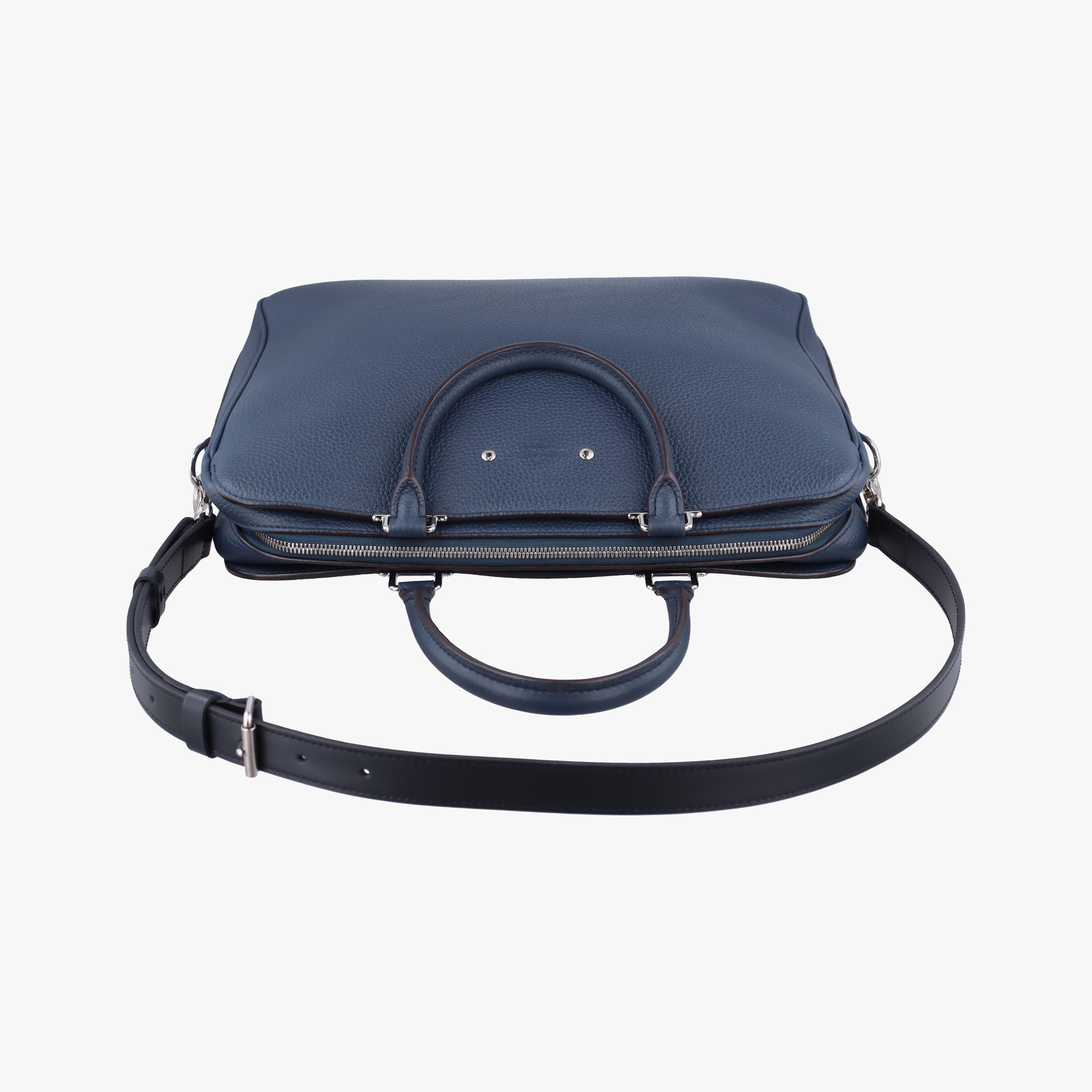 Pre-owned Louis Vuitton Armand Briefcase MM NAVY Taurillon leather M54380 shoulderbag | stylenewstar
