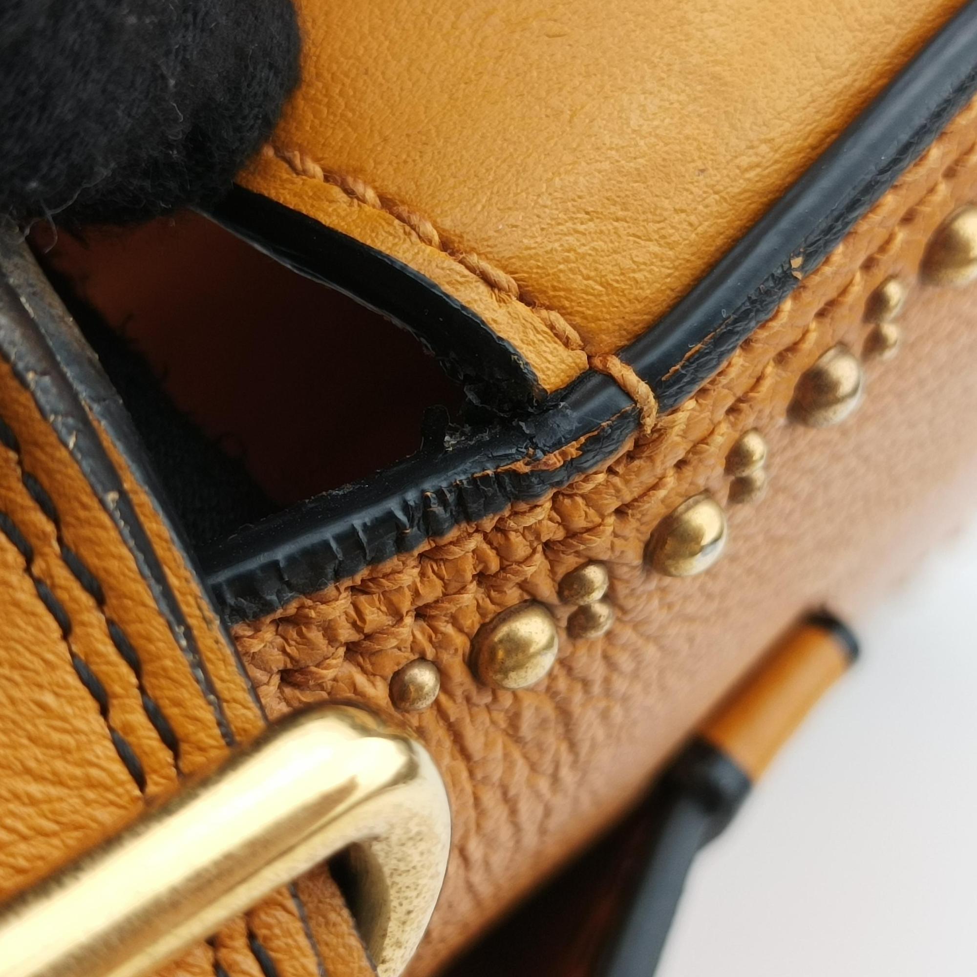 Pre-owned Miu Miu Miu Lady Yellow×multicolor Leather  shoulderbag | stylenewstar
