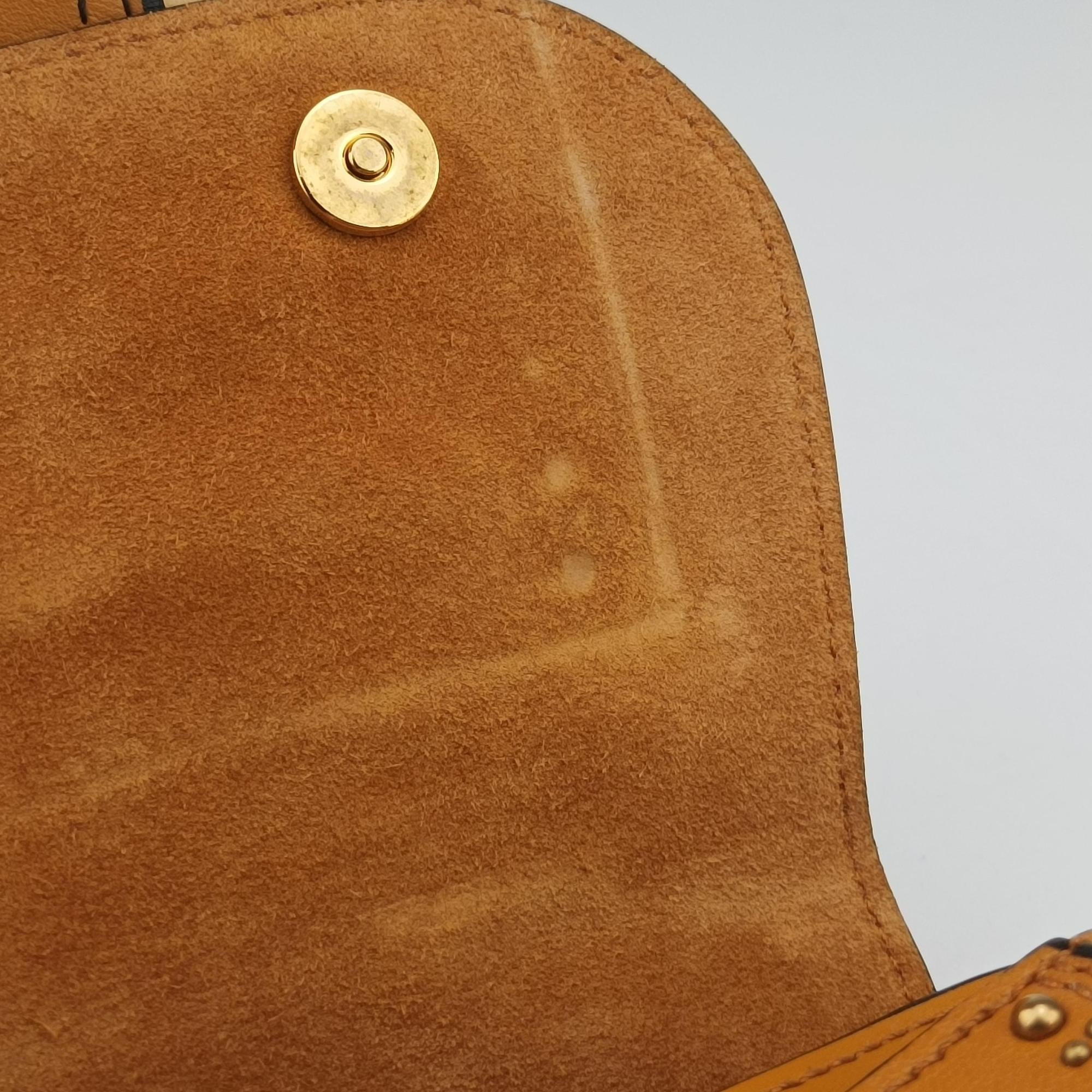 Pre-owned Miu Miu Miu Lady Yellow×multicolor Leather  shoulderbag | stylenewstar
