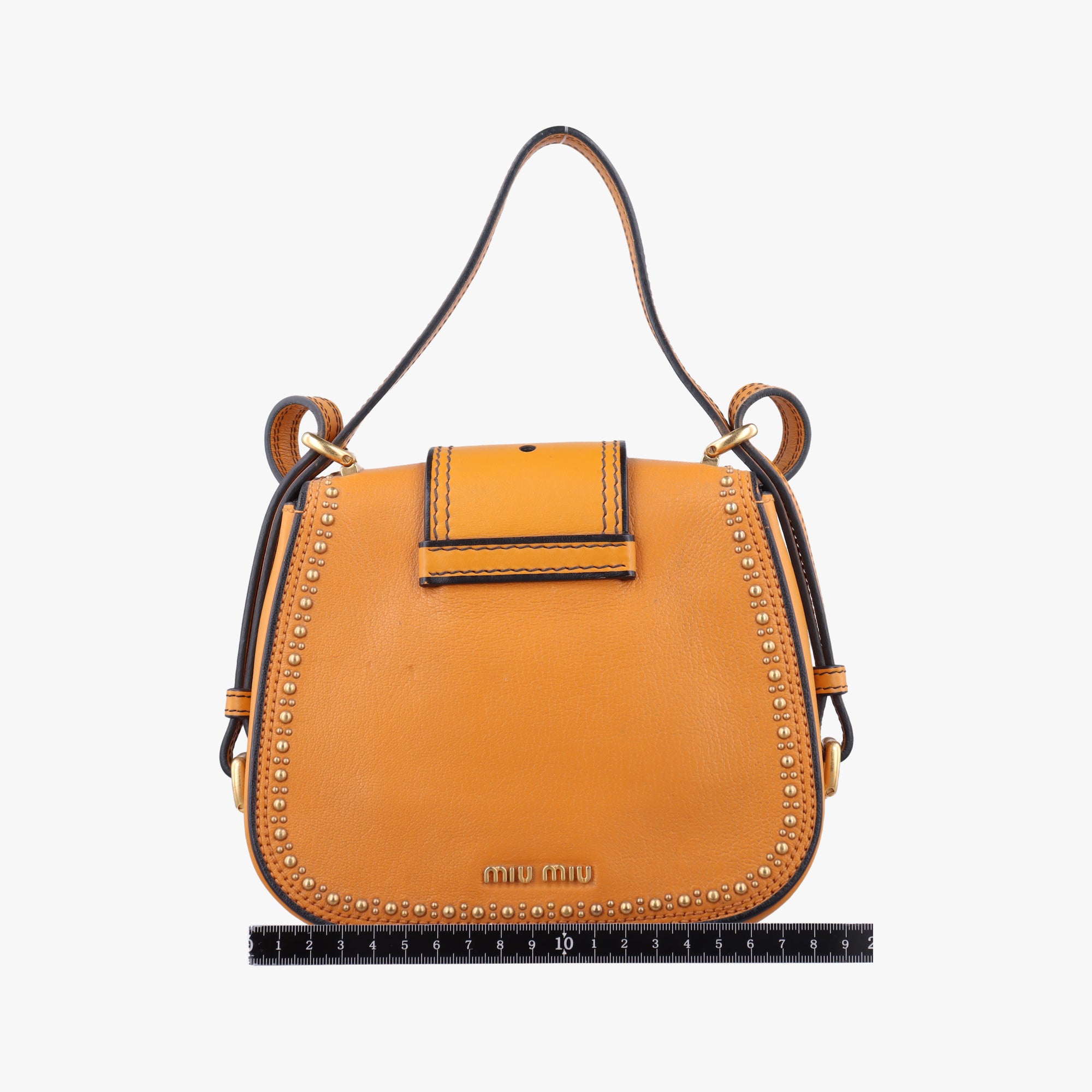 Pre-owned Miu Miu Miu Lady Yellow×multicolor Leather  shoulderbag | stylenewstar