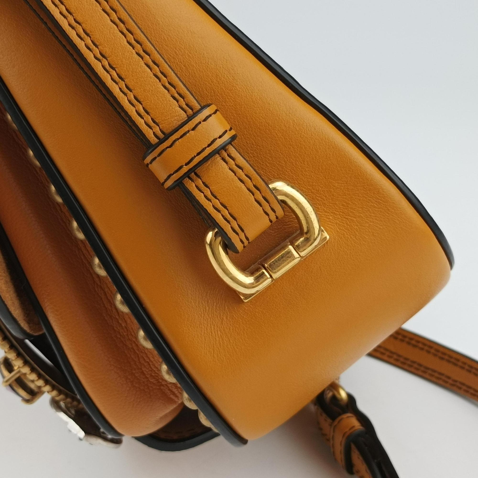 Pre-owned Miu Miu Miu Lady Yellow×multicolor Leather  shoulderbag | stylenewstar