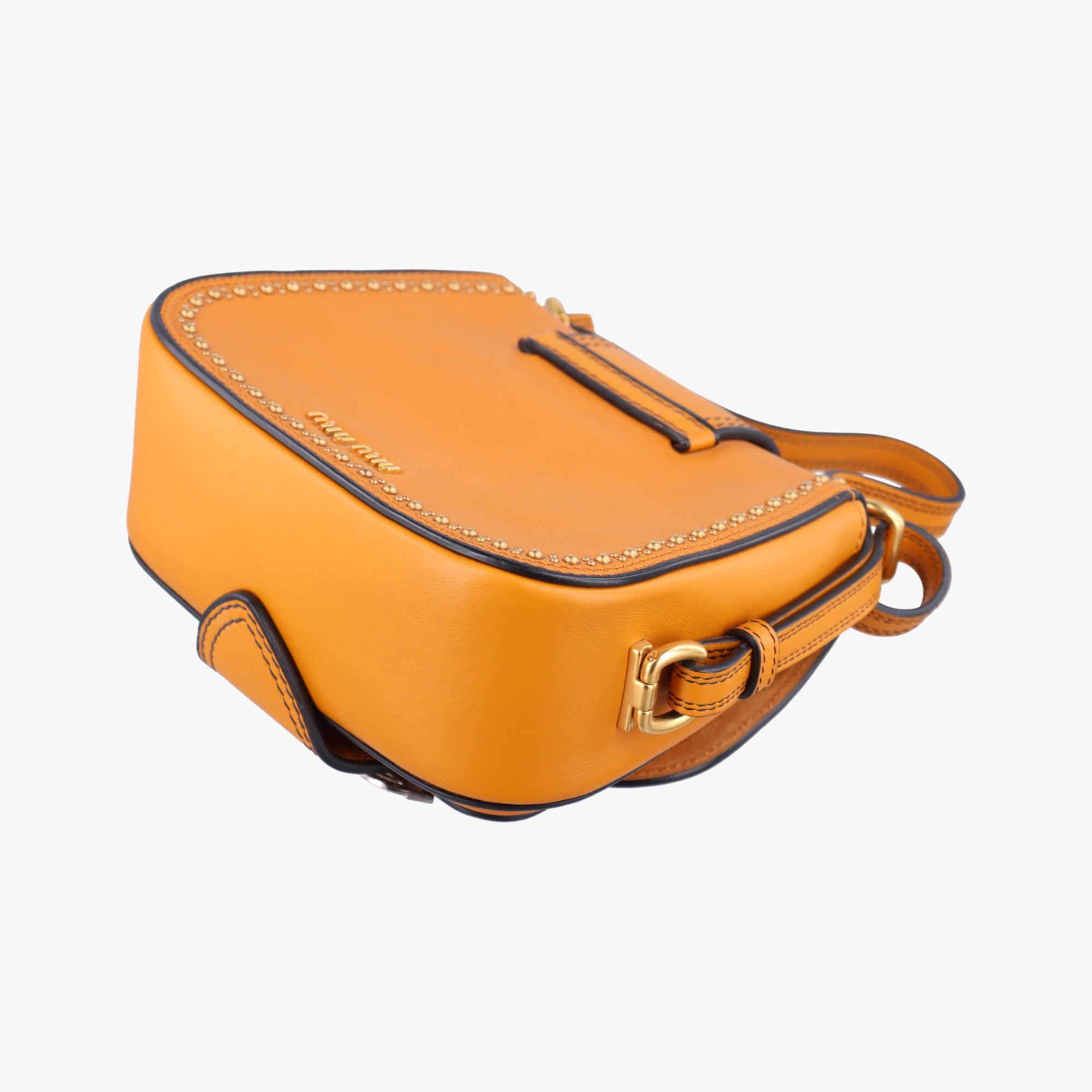 Pre-owned Miu Miu Miu Lady Yellow×multicolor Leather  shoulderbag | stylenewstar