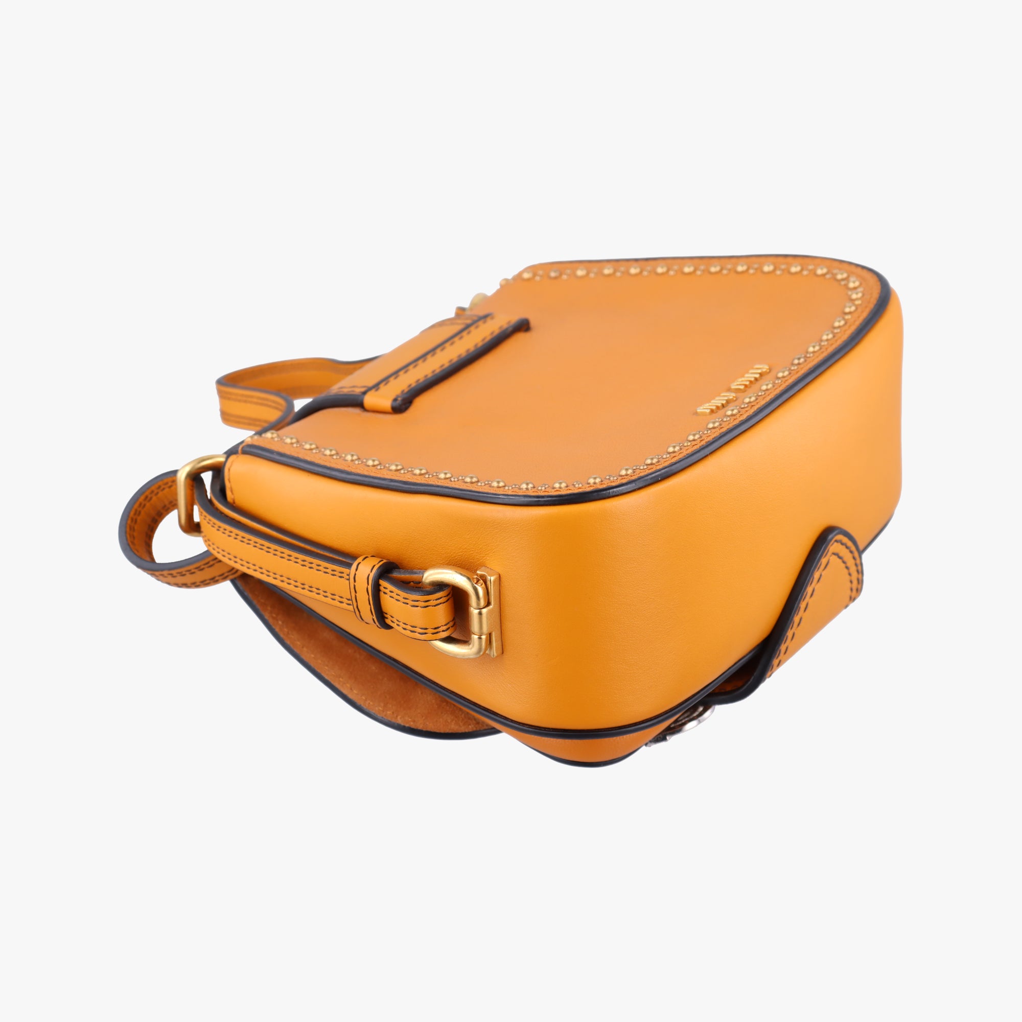 Pre-owned Miu Miu Miu Lady Yellow×multicolor Leather  shoulderbag | stylenewstar