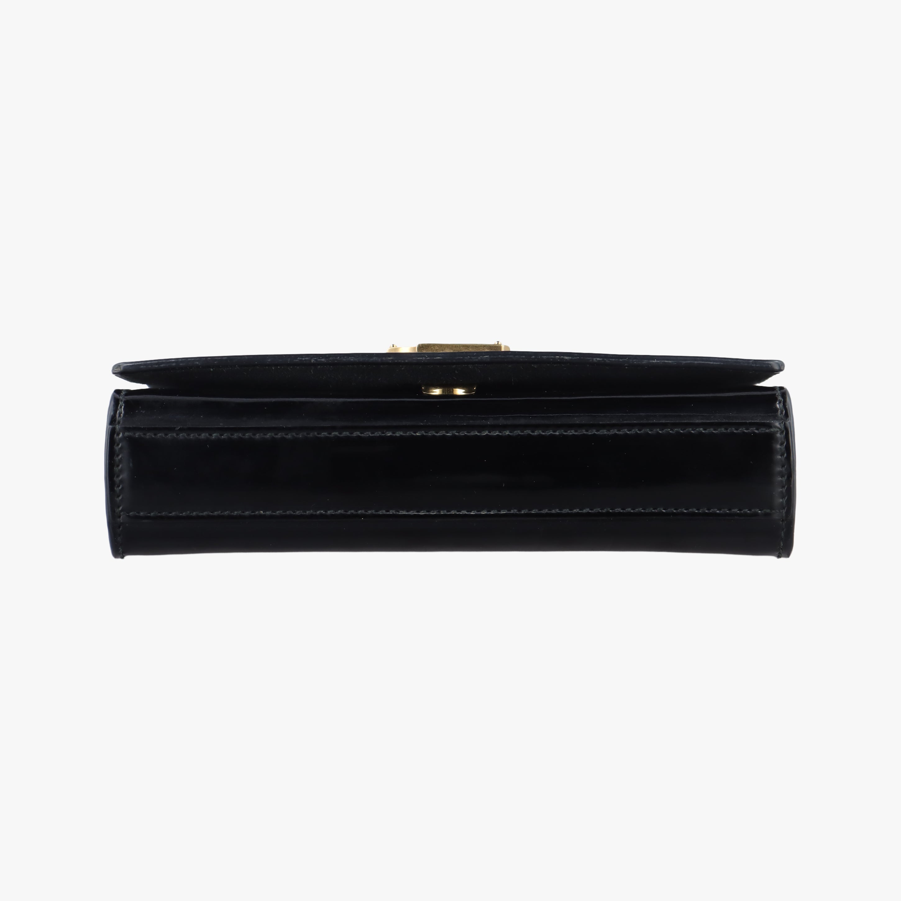 Secondhand Yves Saint Laurent KATE Black Enamel 354121 shoulderbag | stylenewstar