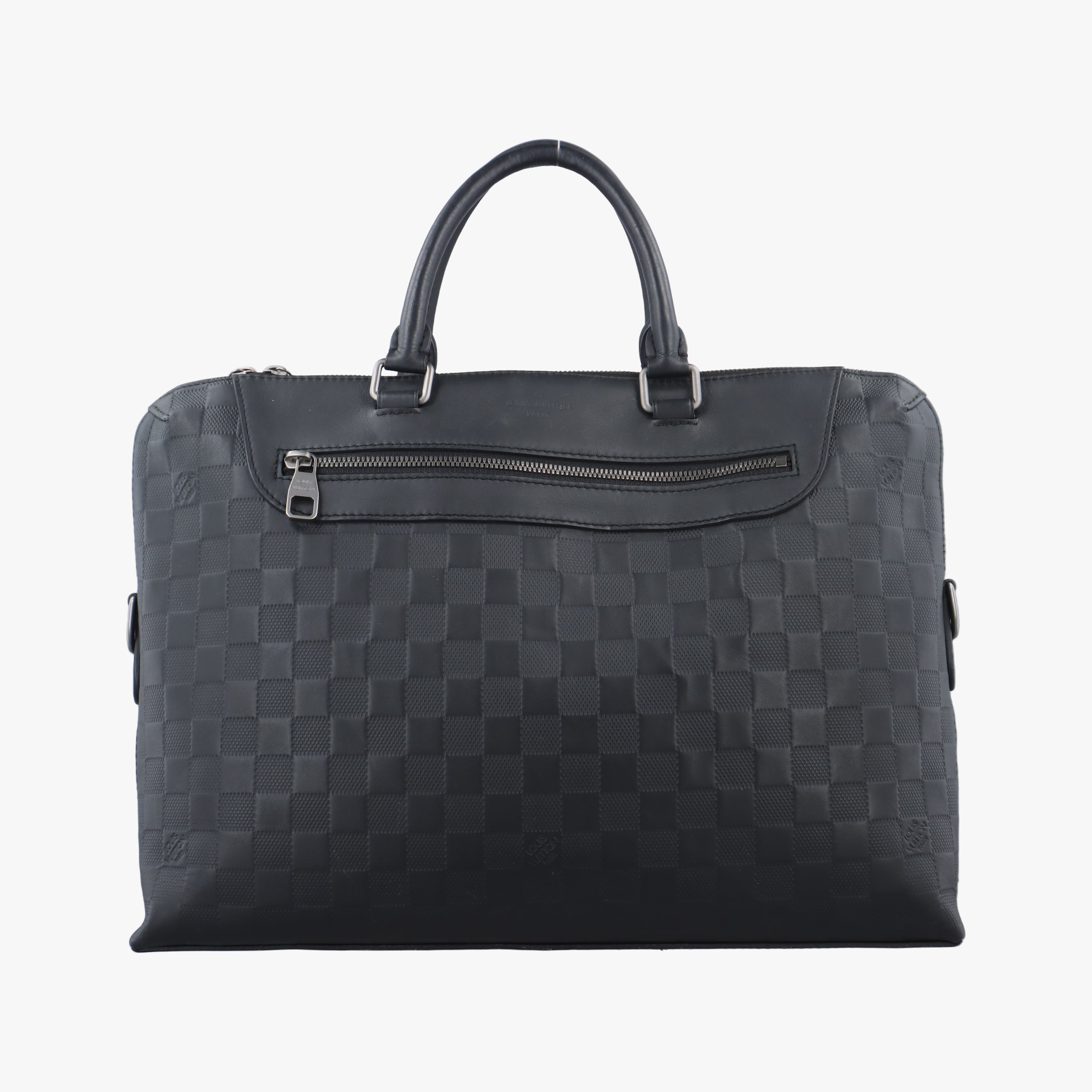 Pre-owned Louis Vuitton Porte-Documents Jour NM Noir Damier Graphite N48261 handbag | stylenewstar