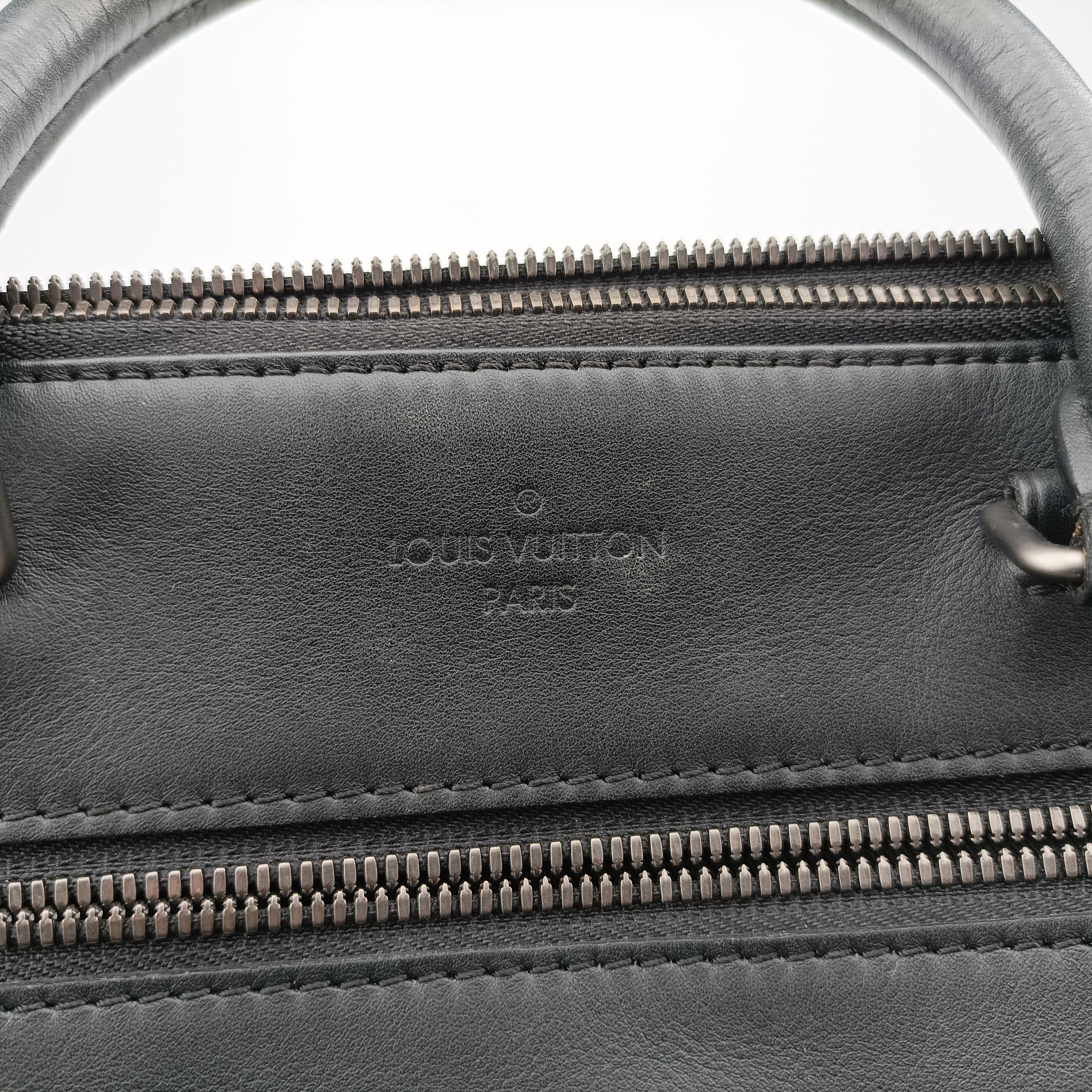Pre-owned Louis Vuitton Porte-Documents Jour NM Noir Damier Graphite N48261 handbag | stylenewstar