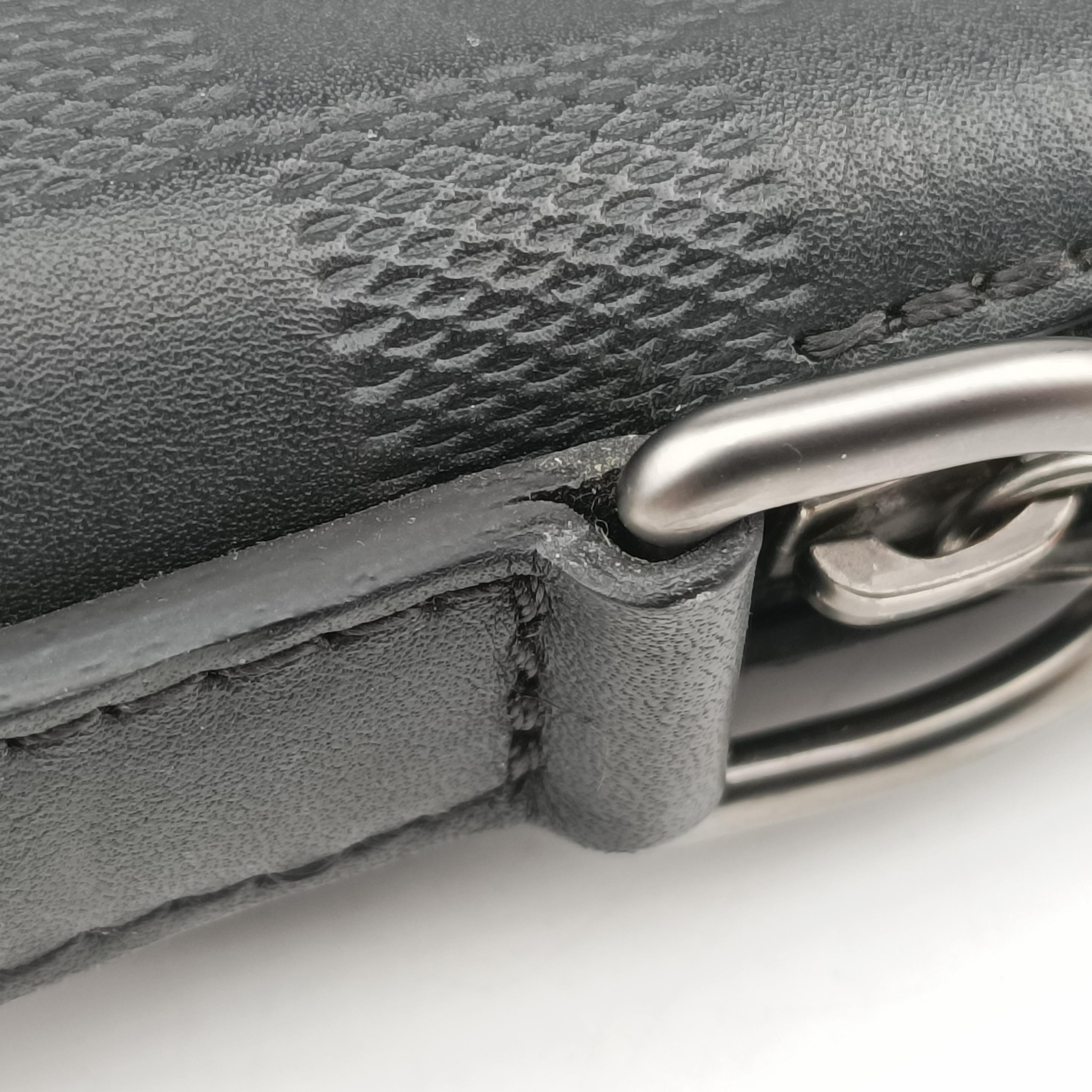 Pre-owned Louis Vuitton Porte-Documents Jour NM Noir Damier Graphite N48261 handbag | stylenewstar