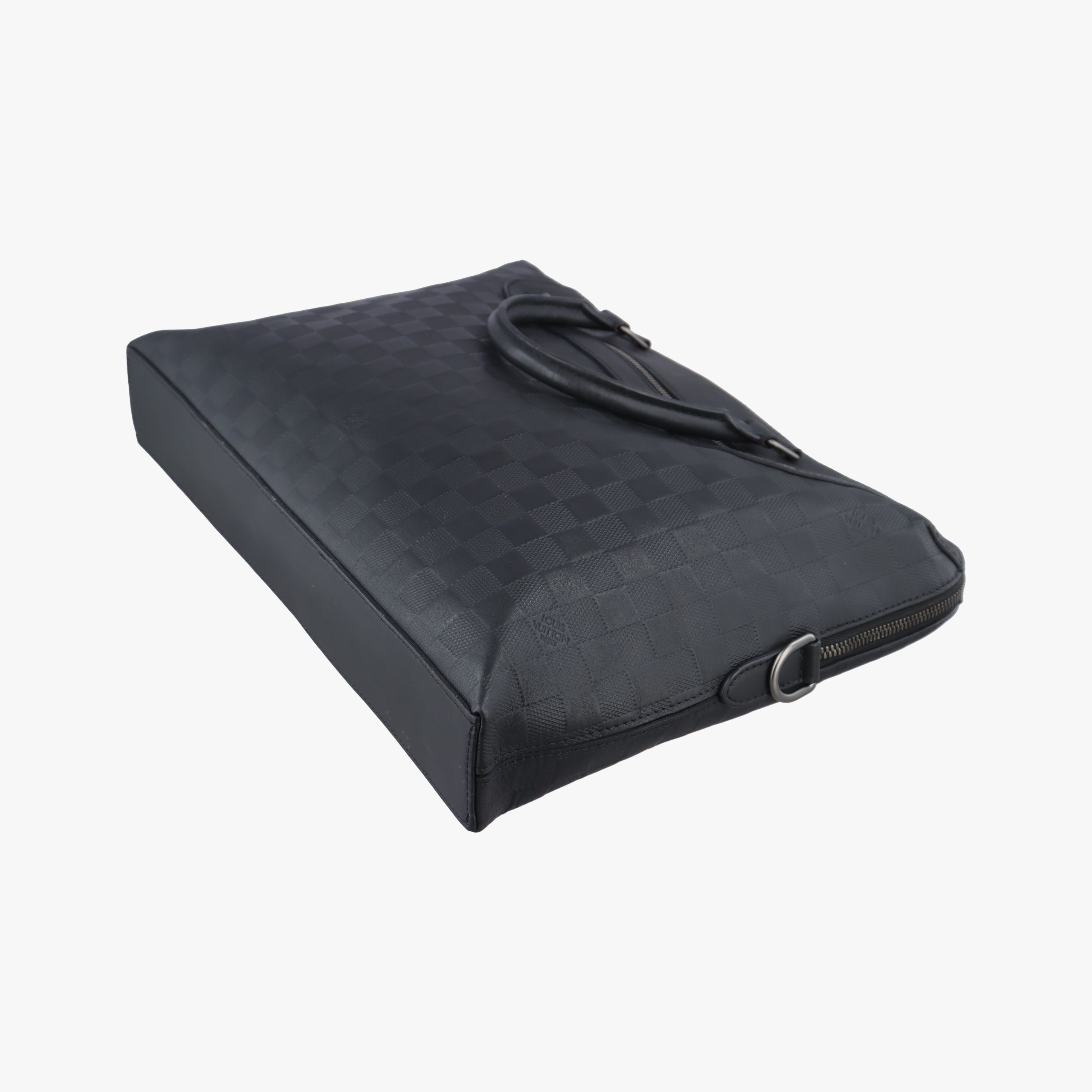 Pre-owned Louis Vuitton Porte-Documents Jour NM Noir Damier Graphite N48261 handbag | stylenewstar