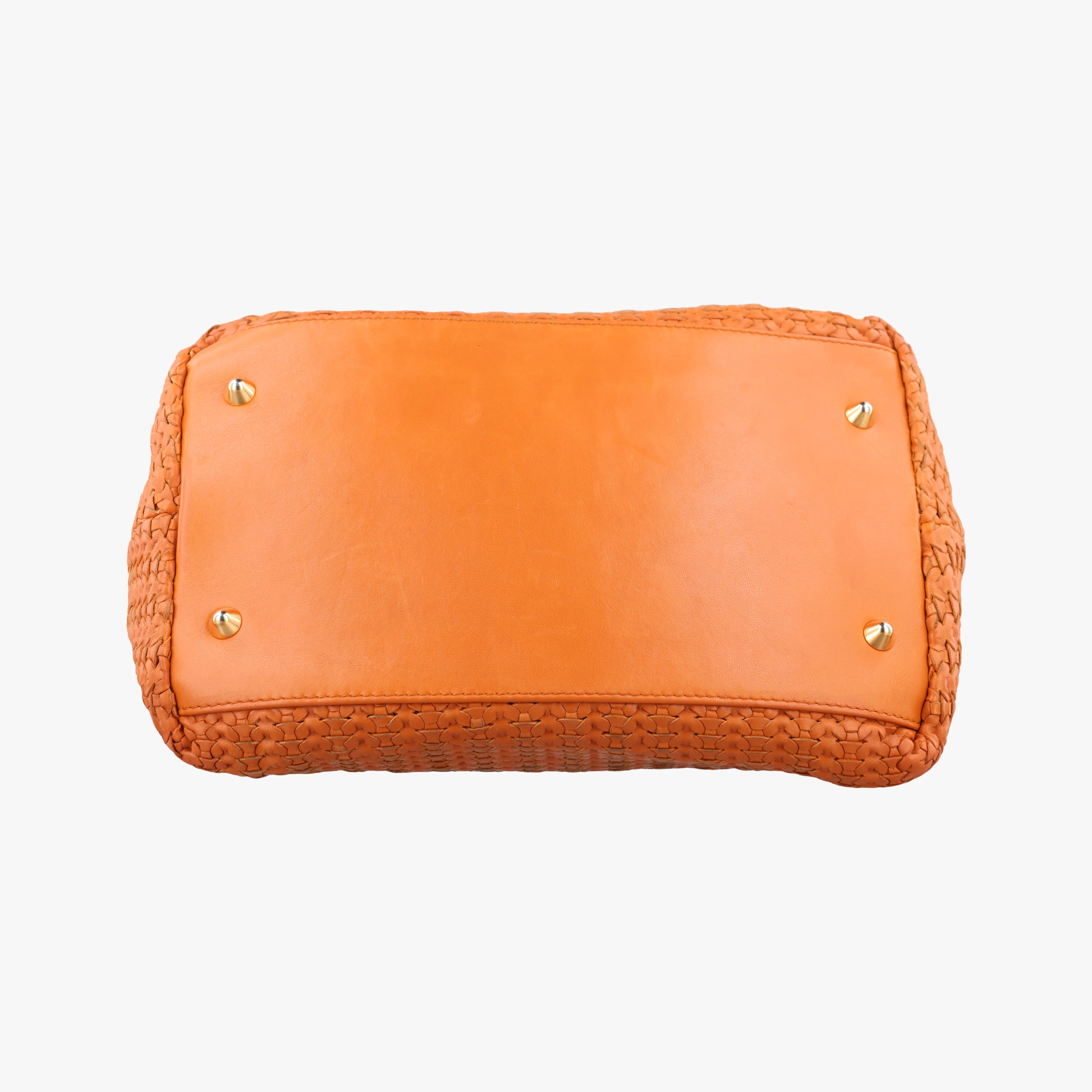 Pre-owned Christian Dior Soft Lady Dior orange lambskin  handbag | stylenewstar