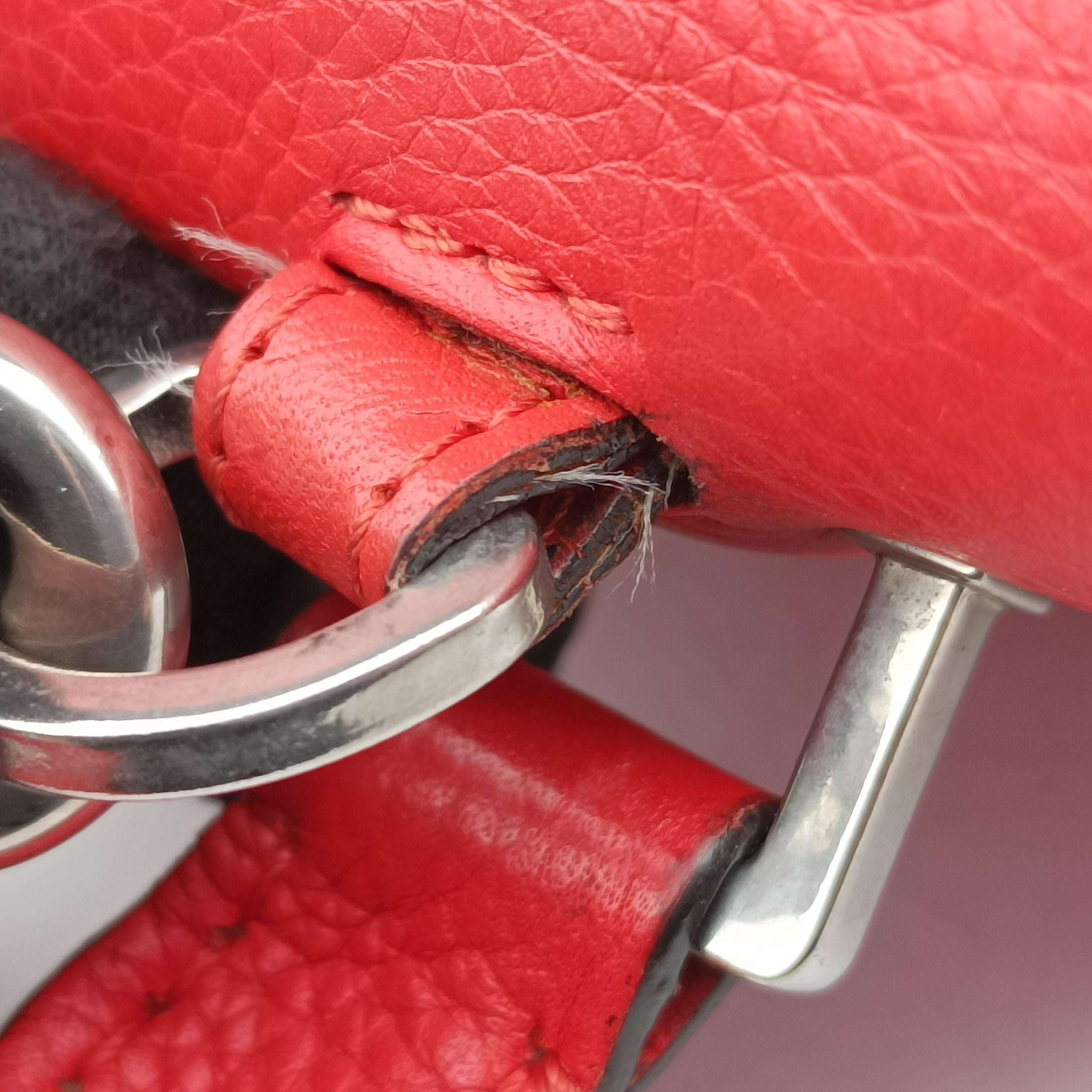 Pre-owned Celine Trapeze Small Orange Suede×leather  shoulderbag | stylenewstar