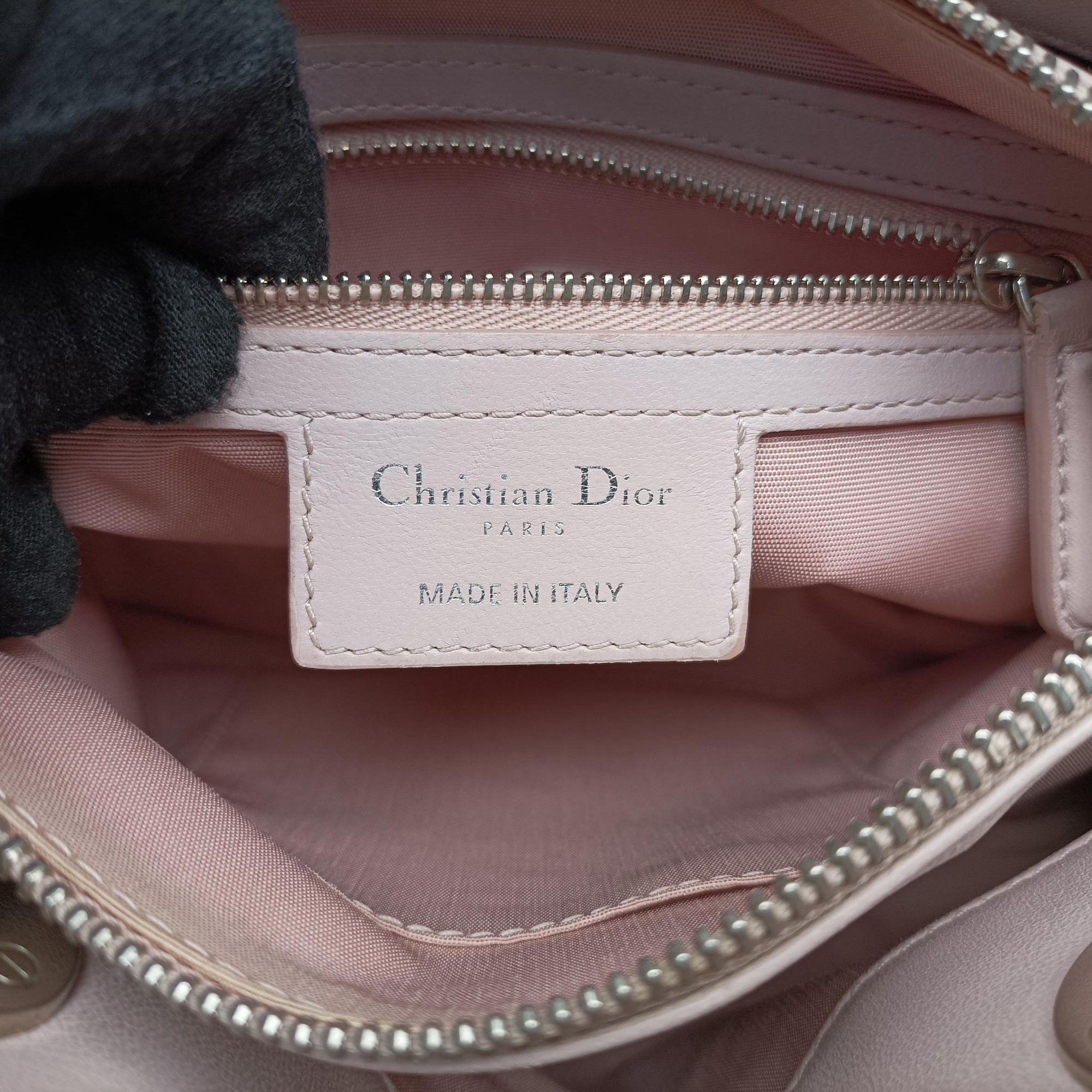 Pre-owned Christian Dior Granville Pink lambskin  shoulderbag | stylenewstar