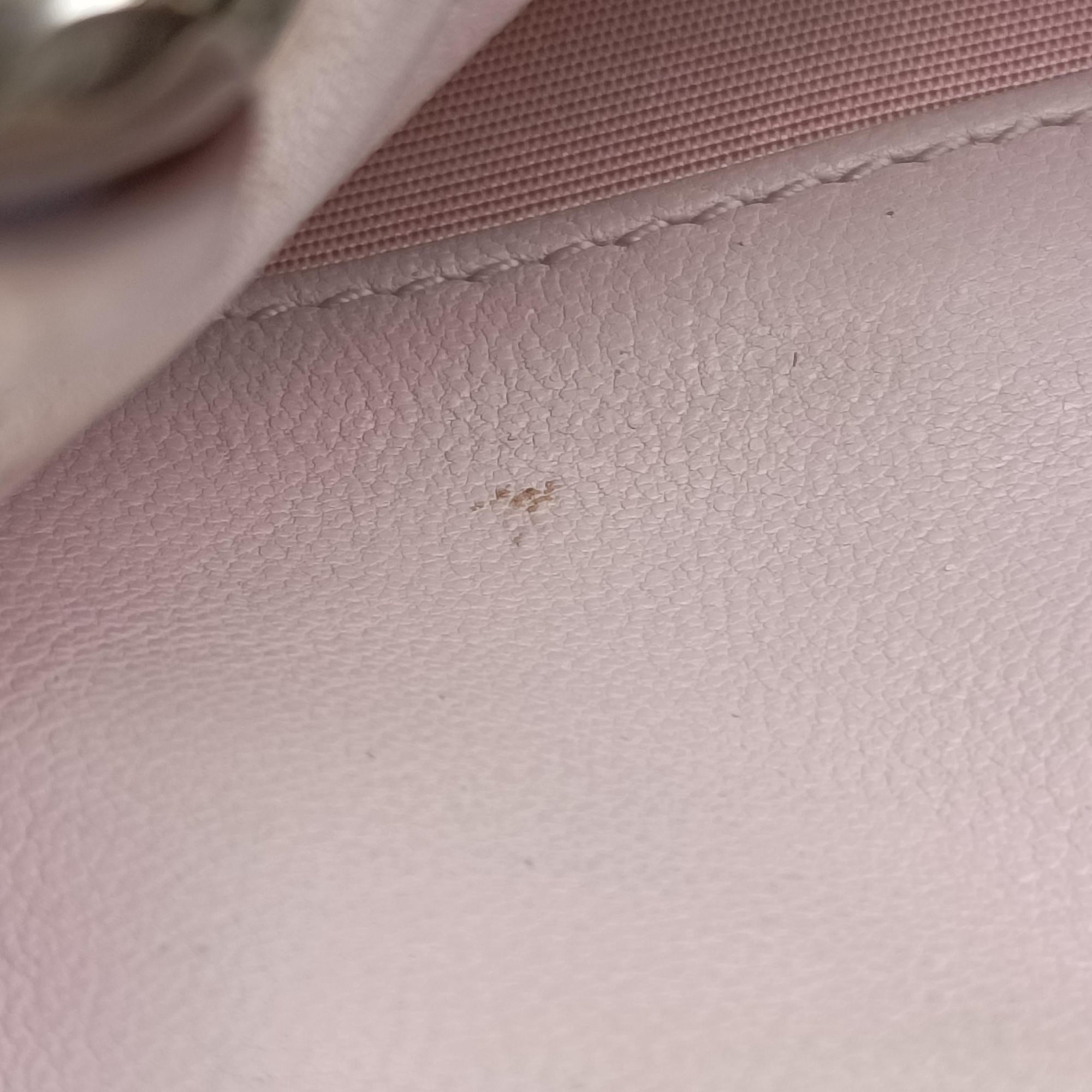 Pre-owned Christian Dior Granville Pink lambskin  shoulderbag | stylenewstar