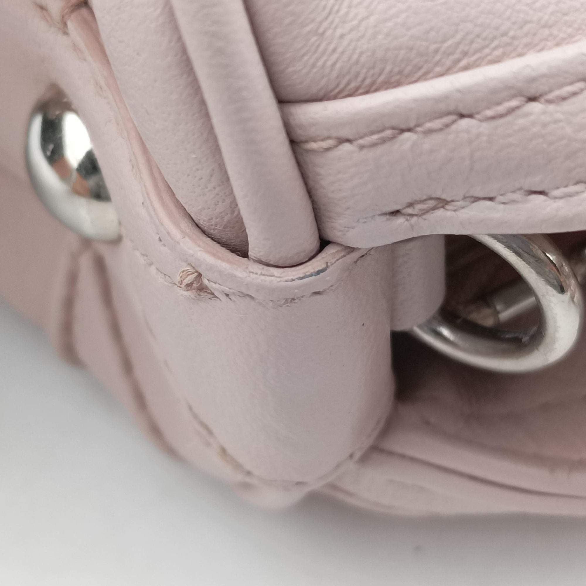 Pre-owned Christian Dior Granville Pink lambskin  shoulderbag | stylenewstar