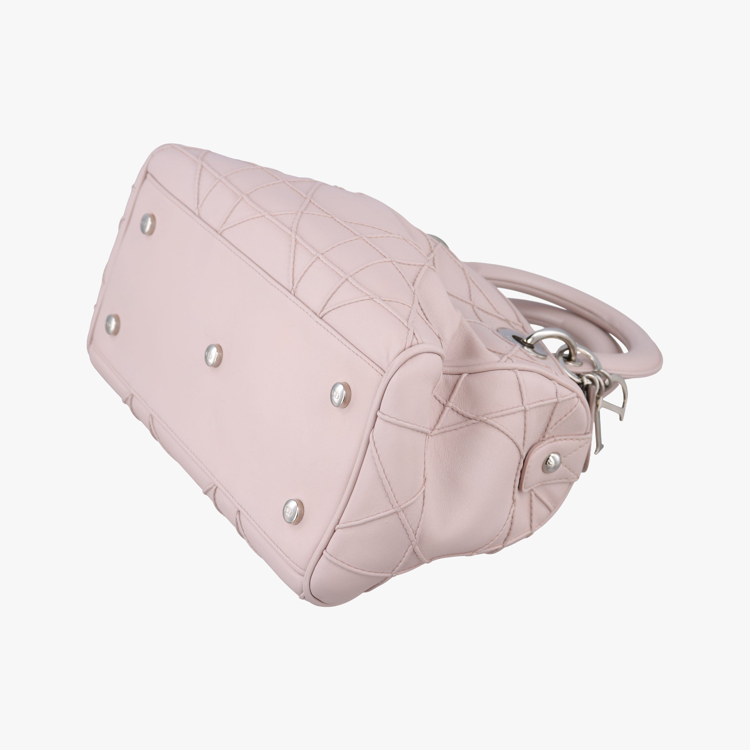 Pre-owned Christian Dior Granville Pink lambskin  shoulderbag | stylenewstar