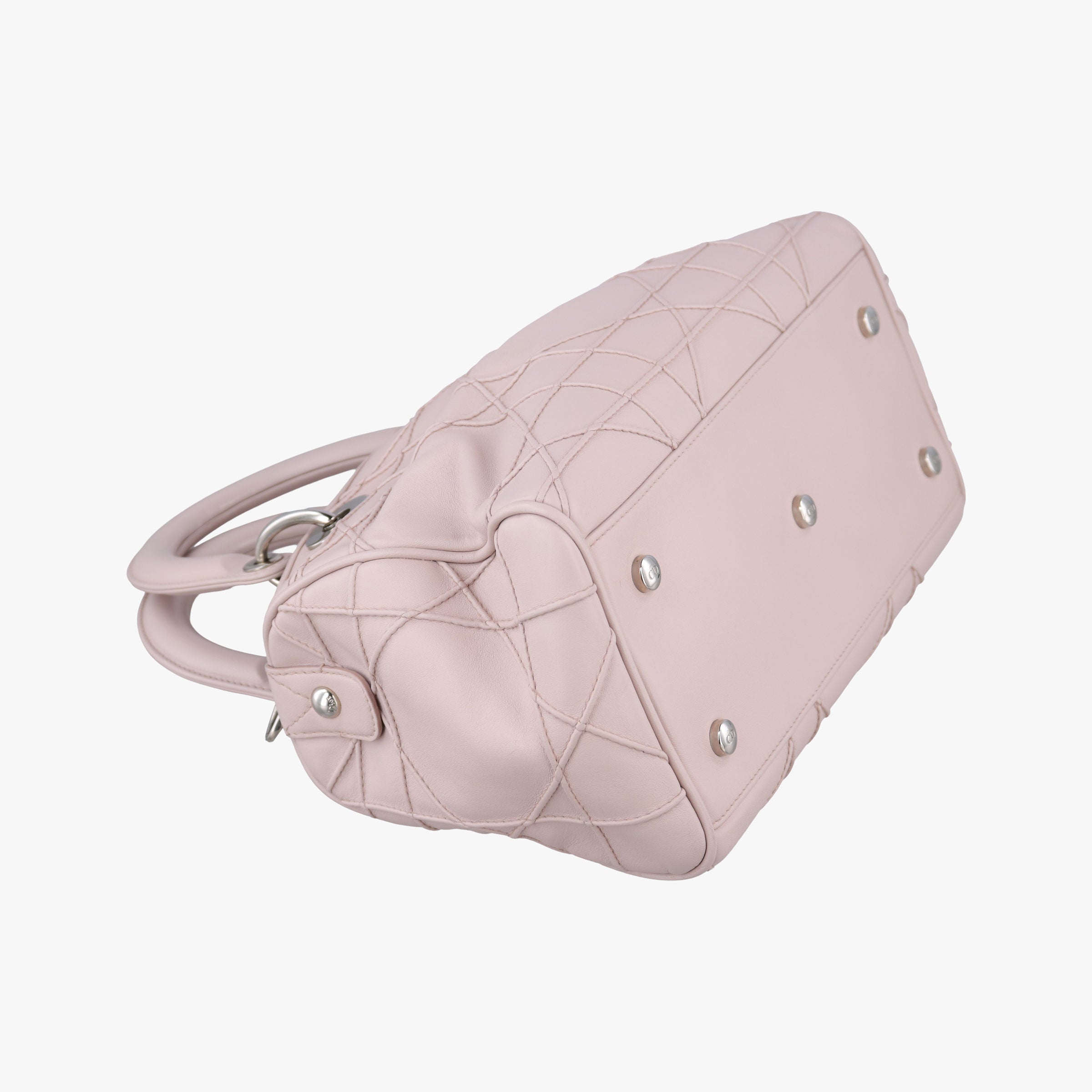 Pre-owned Christian Dior Granville Pink lambskin  shoulderbag | stylenewstar