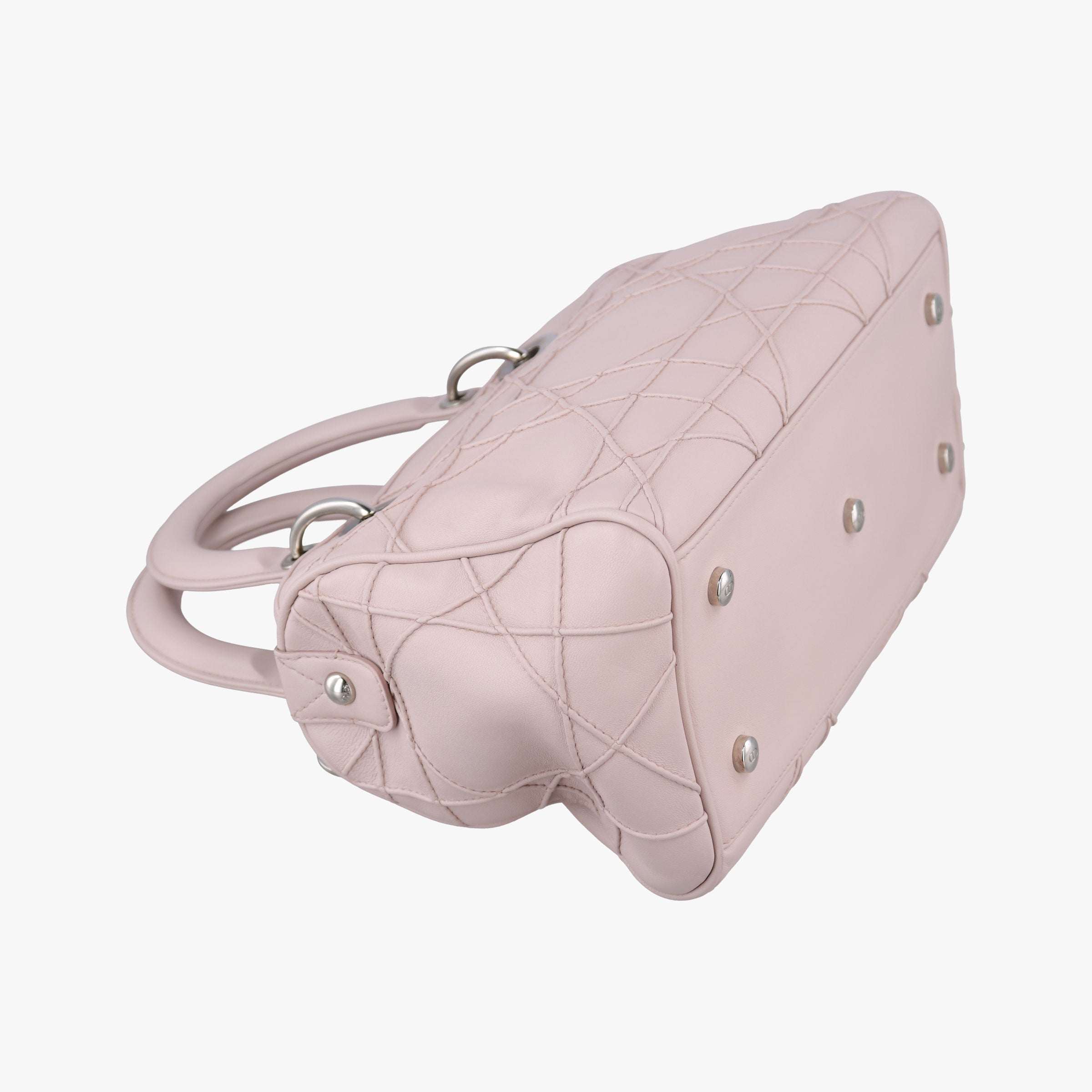 Pre-owned Christian Dior Granville Pink lambskin  shoulderbag | stylenewstar