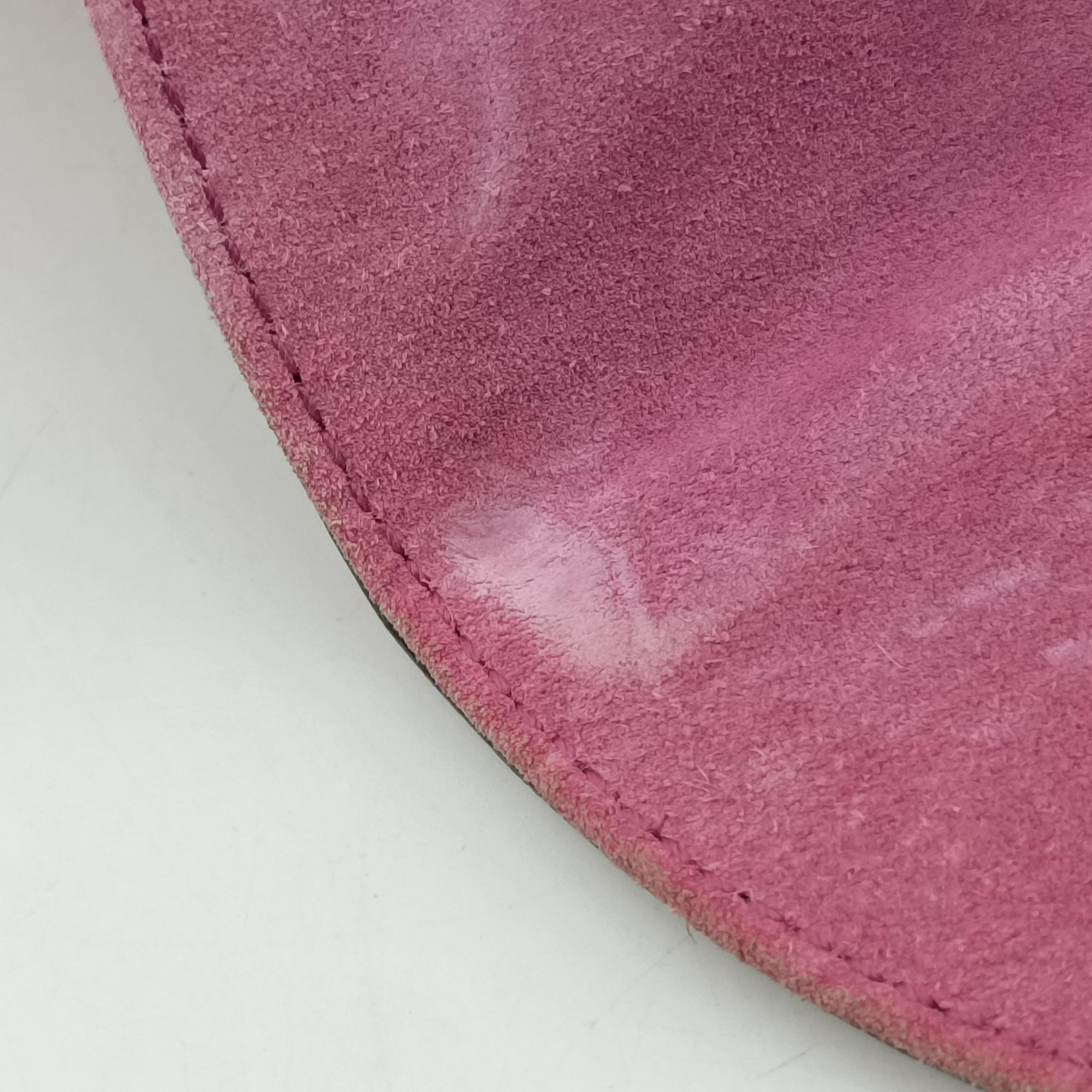 Pre-owned Gucci New Bamboo Pink Patent 254884 shoulderbag | stylenewstar