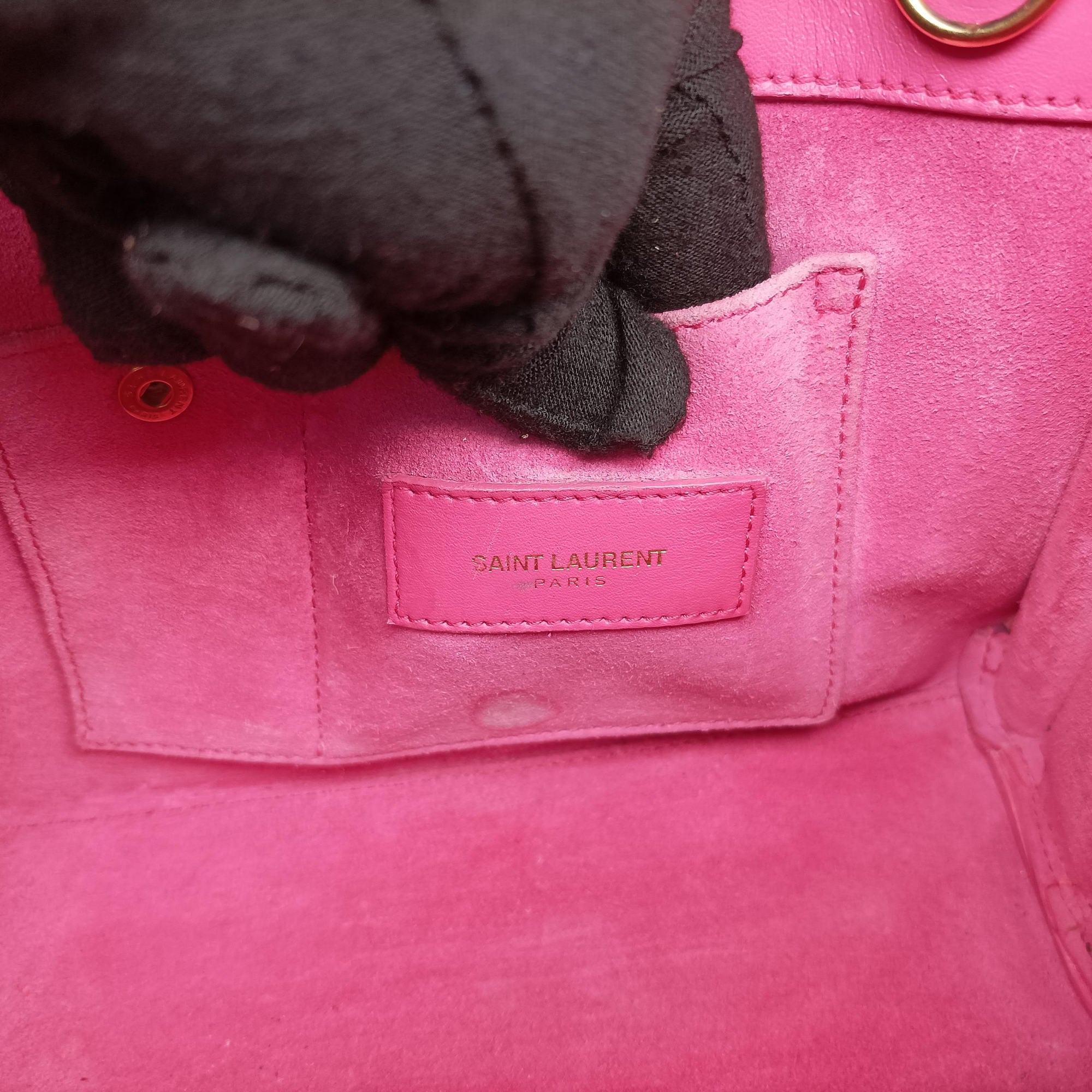 Vintage Yves Saint Laurent SAC DE JOUR Rose Leather 340778 shoulderbag | stylenewstar