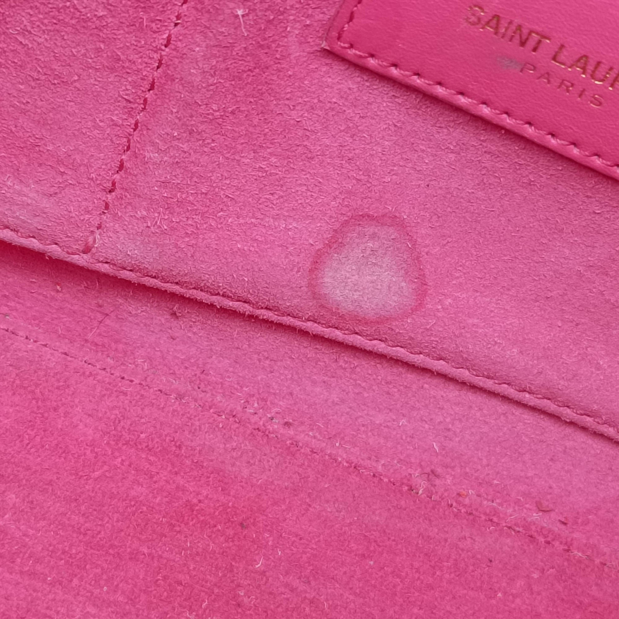 Vintage Yves Saint Laurent SAC DE JOUR Rose Leather 340778 shoulderbag | stylenewstar