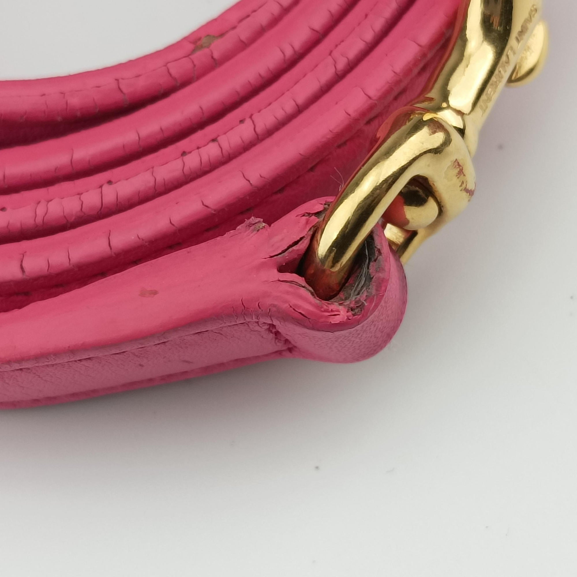 Vintage Yves Saint Laurent SAC DE JOUR Rose Leather 340778 shoulderbag | stylenewstar