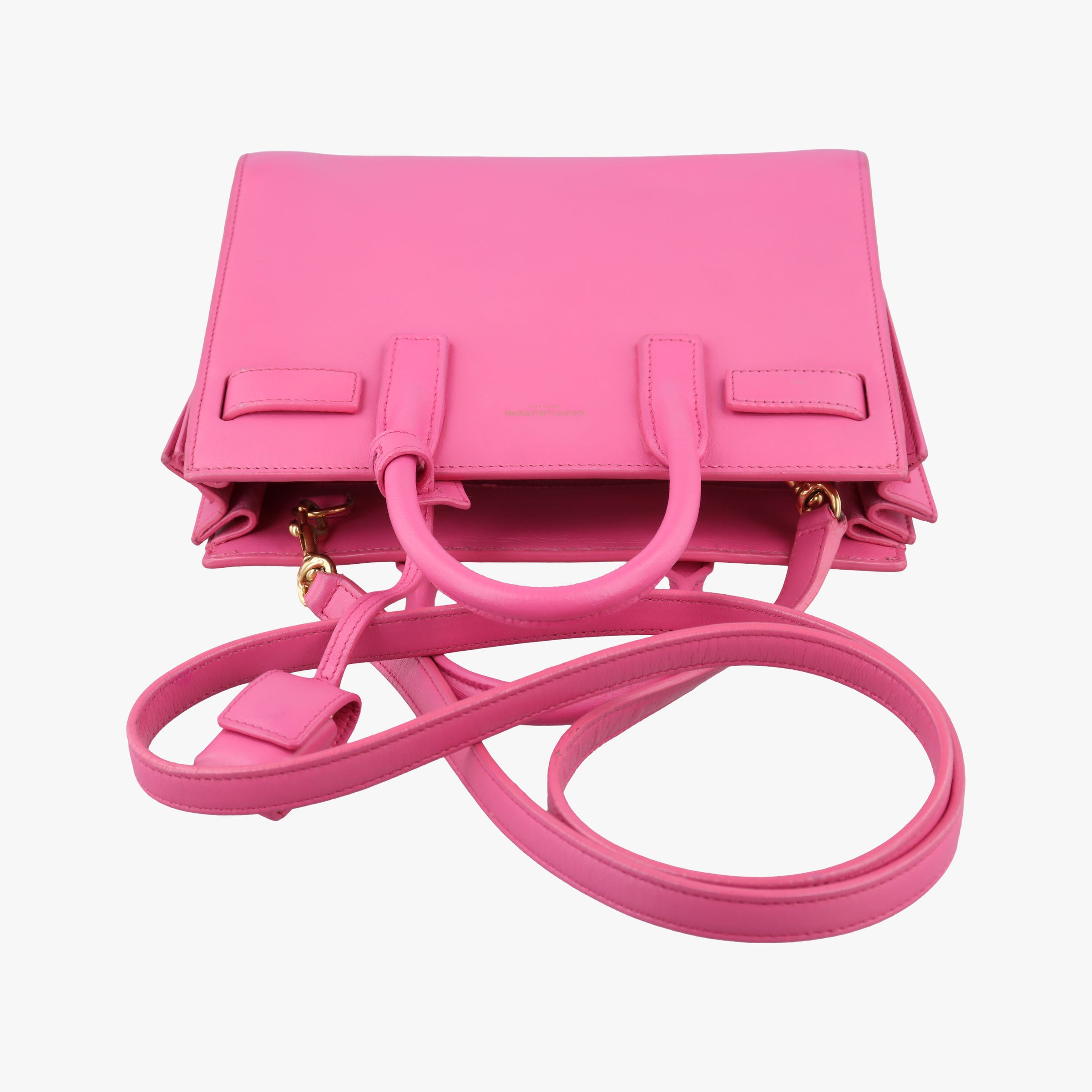 Vintage Yves Saint Laurent SAC DE JOUR Rose Leather 340778 shoulderbag | stylenewstar