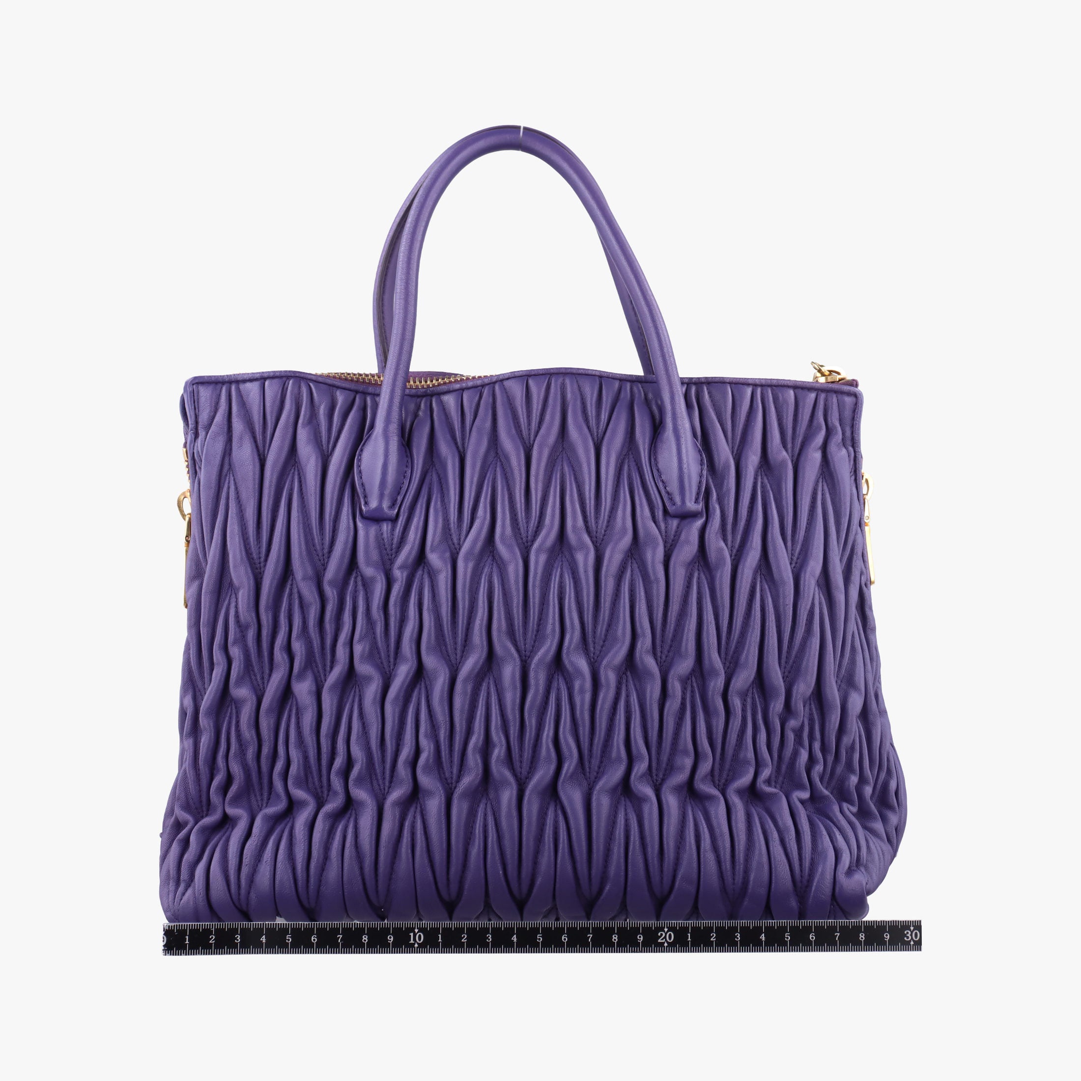 Secondhand Miu Miu Matelasse Purple leather  shoulderbag | stylenewstar