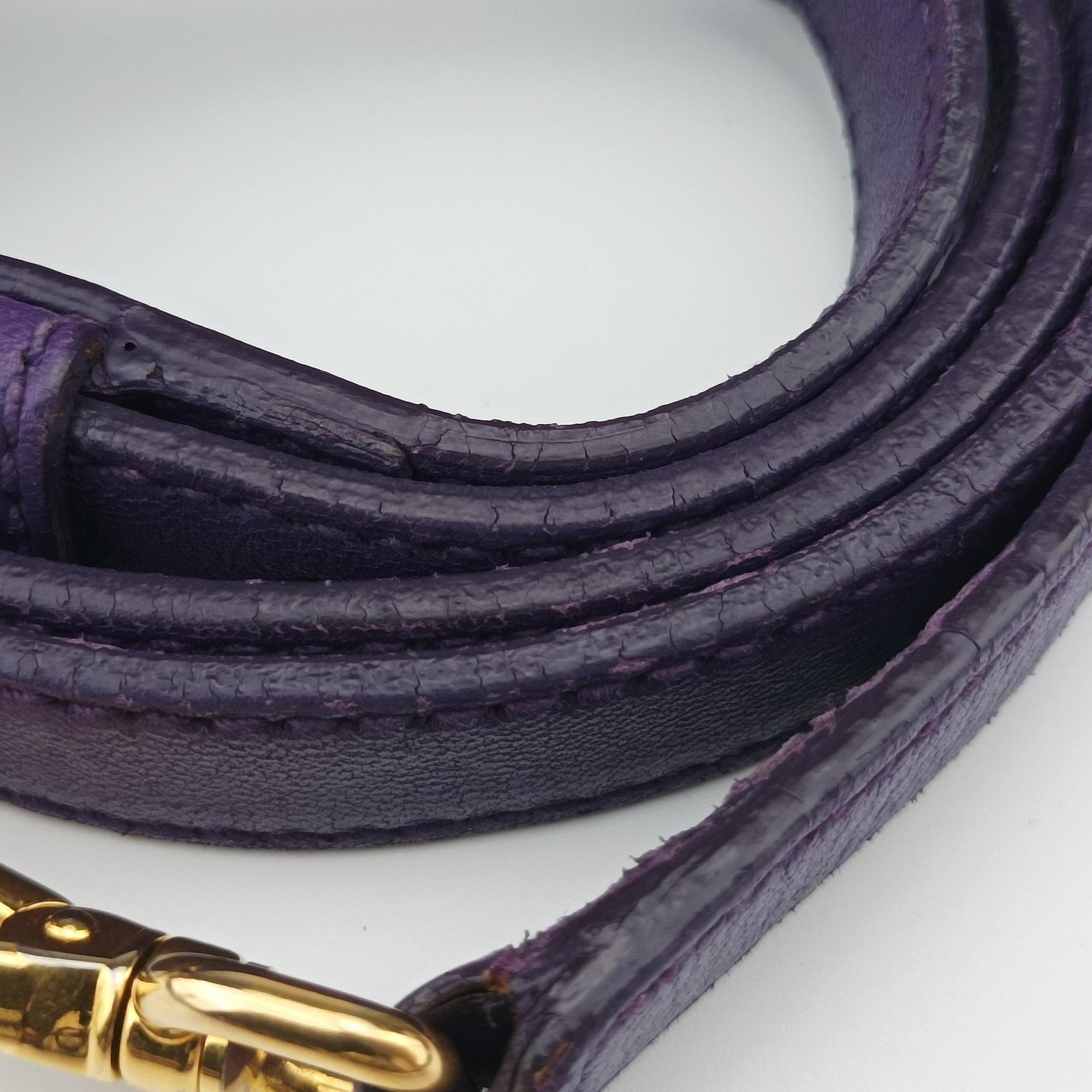 Secondhand Miu Miu Matelasse Purple leather  shoulderbag | stylenewstar