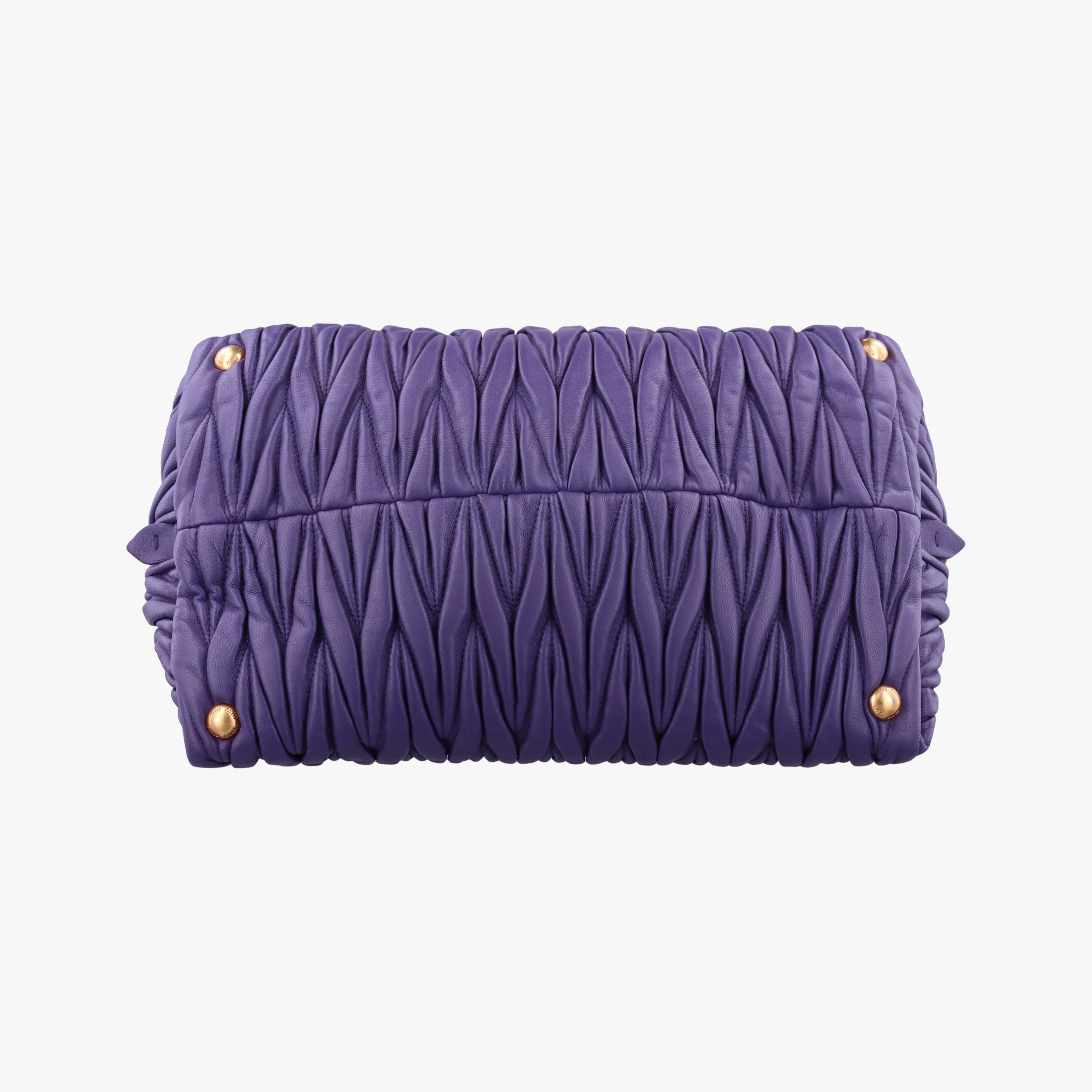 Secondhand Miu Miu Matelasse Purple leather  shoulderbag | stylenewstar