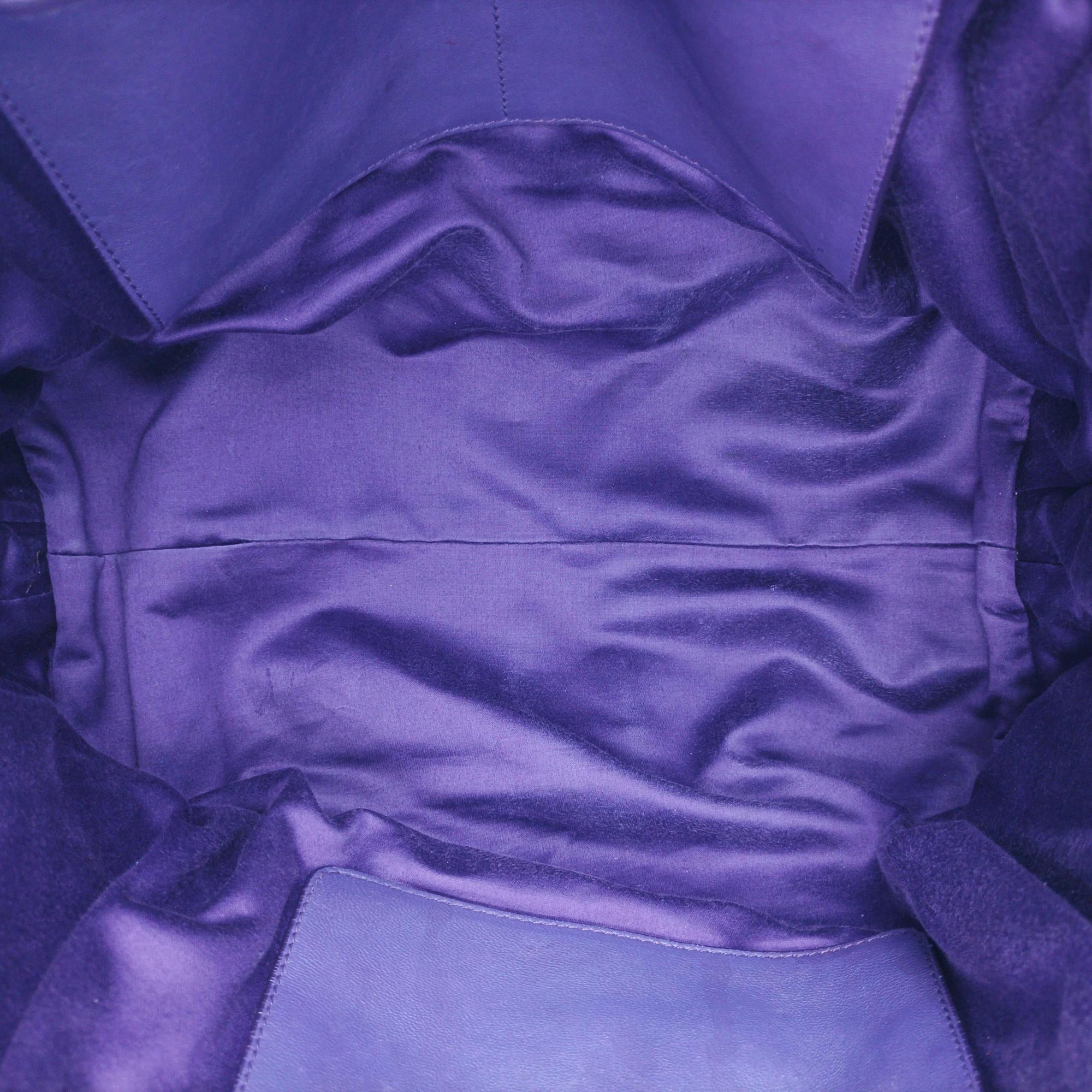 Secondhand Miu Miu Matelasse Purple leather  shoulderbag | stylenewstar