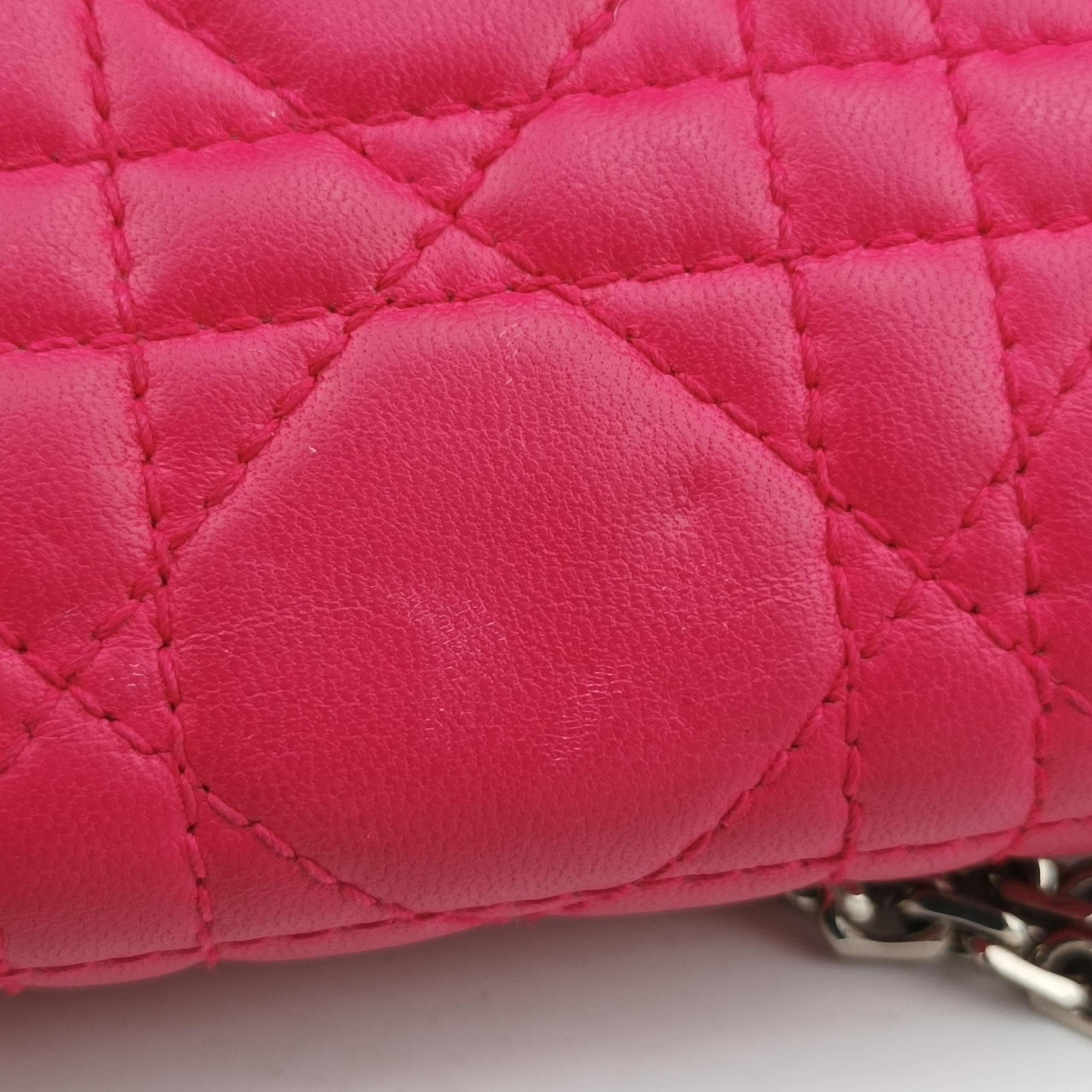 Secondhand Christian Dior Lady Dior cannage Rose lambskin  shoulderbag | stylenewstar