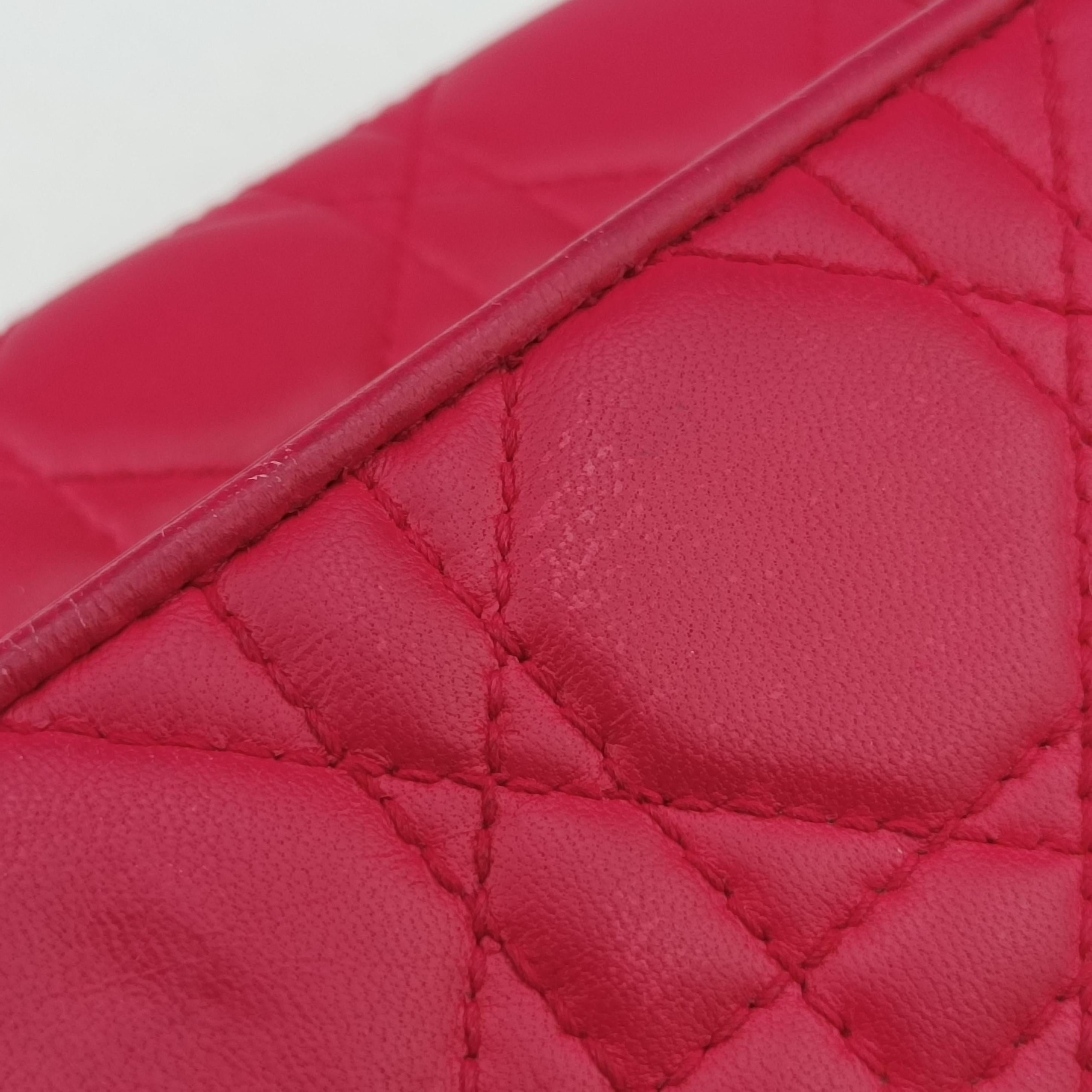 Secondhand Christian Dior Lady Dior cannage Rose lambskin  shoulderbag | stylenewstar