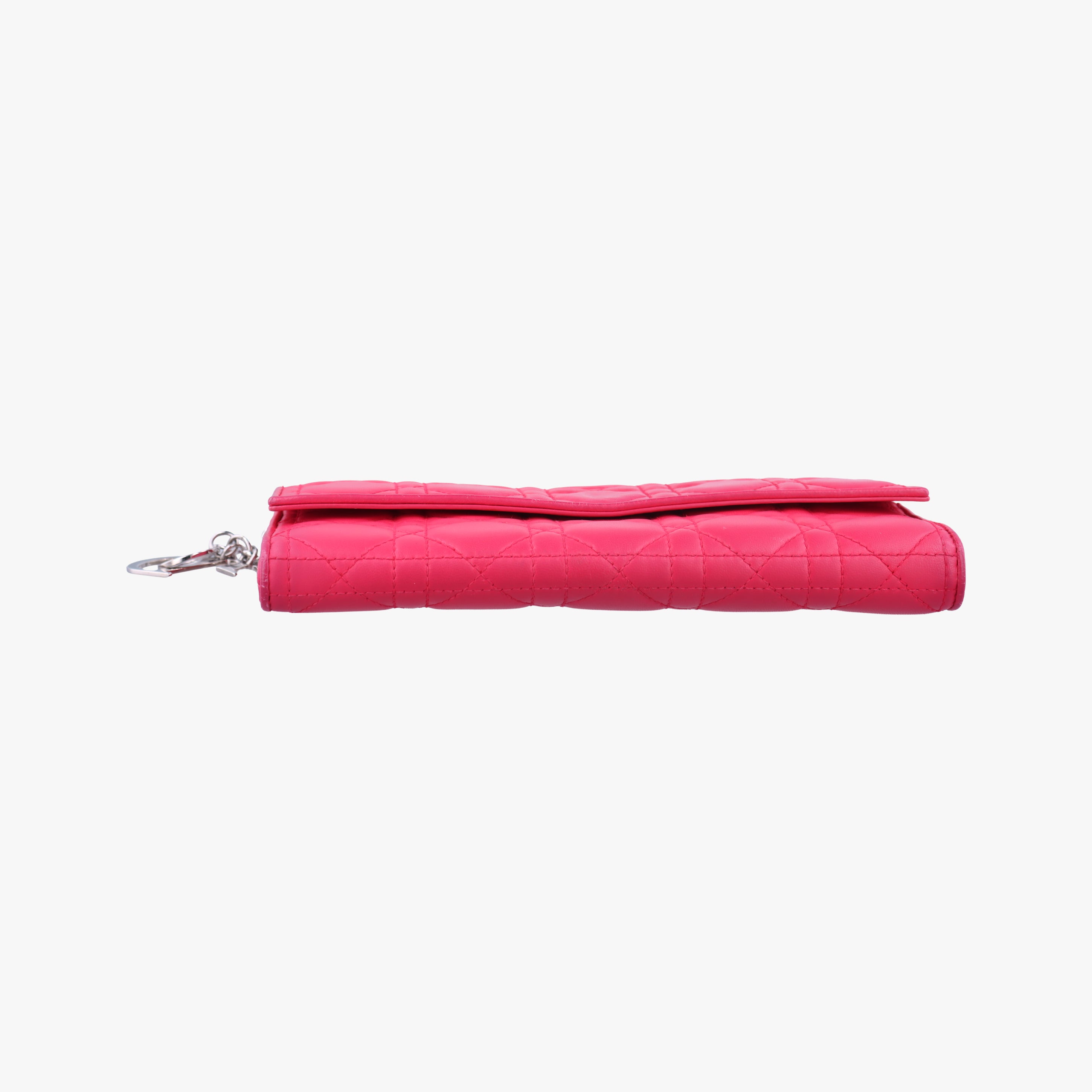Secondhand Christian Dior Lady Dior cannage Rose lambskin  shoulderbag | stylenewstar