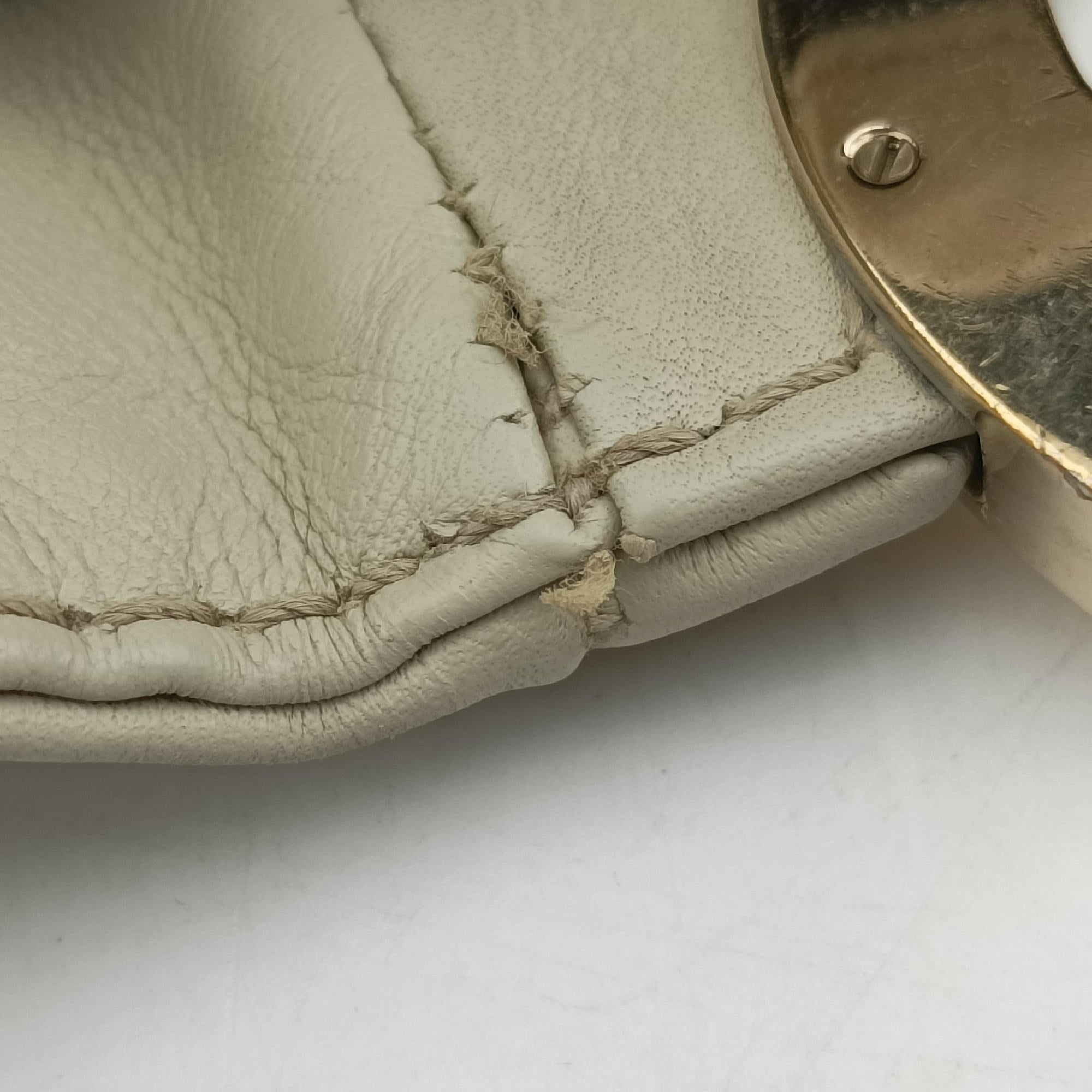 Pre-owned Gucci Charlotte White Leather 203504 handbag | stylenewstar