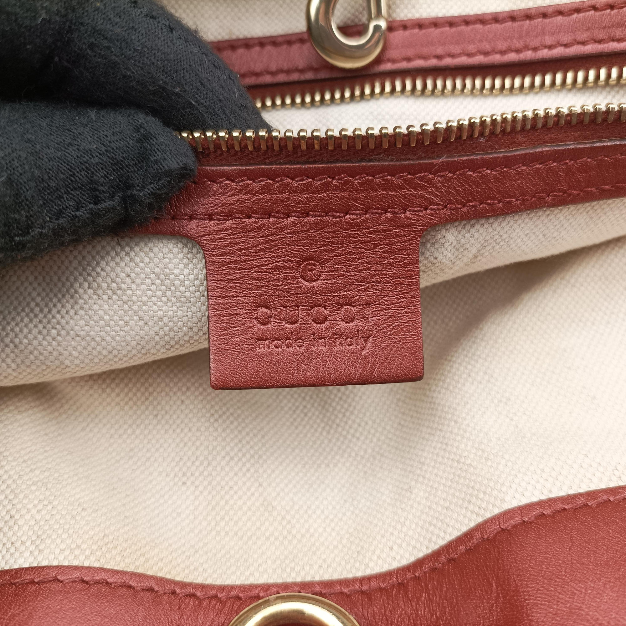 Secondhand Gucci Heart Bit charm Brown×Red canvas×Leather 269956 handbag | stylenewstar