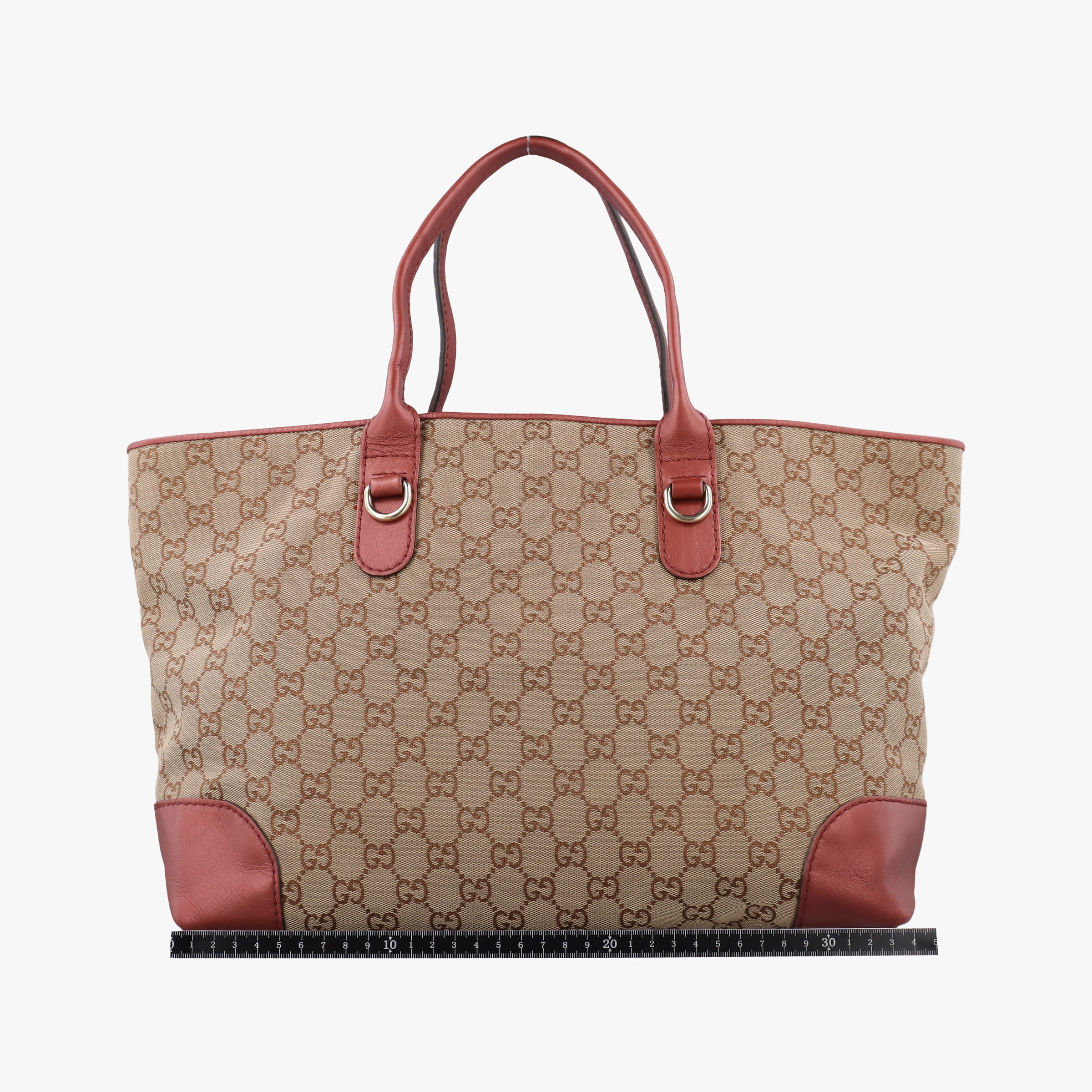 Secondhand Gucci Heart Bit charm Brown×Red canvas×Leather 269956 handbag | stylenewstar