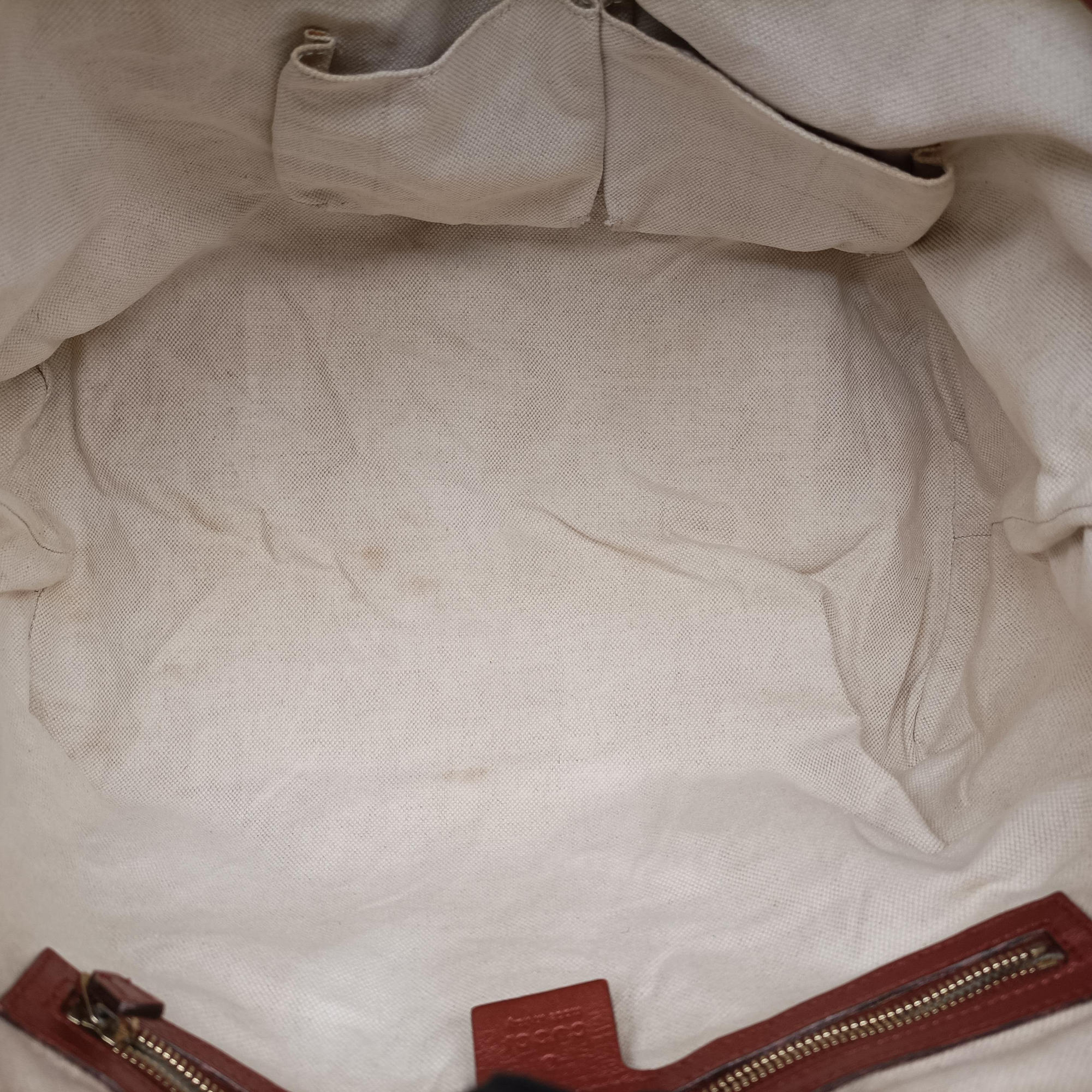 Secondhand Gucci Heart Bit charm Brown×Red canvas×Leather 269956 handbag | stylenewstar