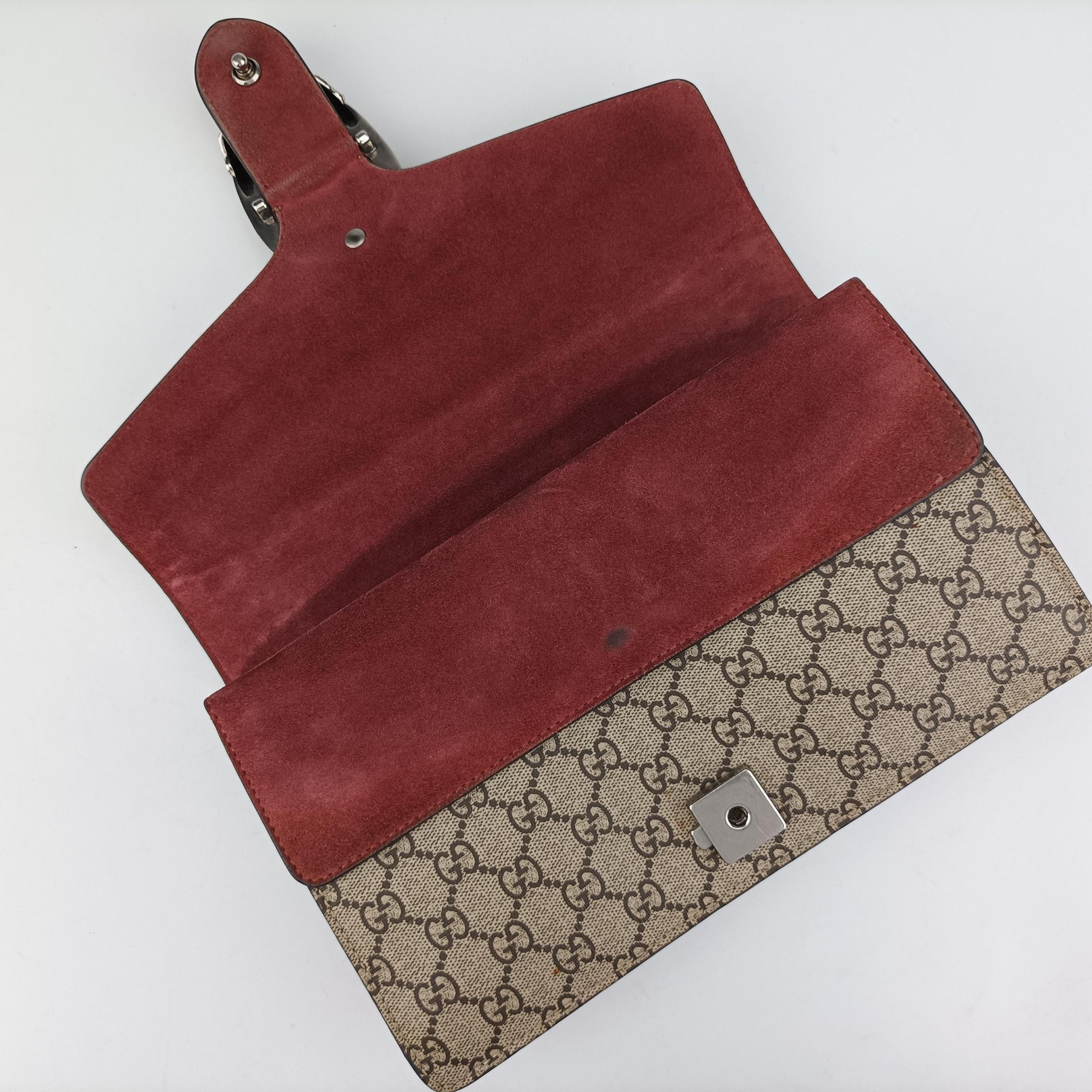 Pre-owned Gucci Dionysus beige×red×Multicolour PVC coated canvas 400249 shoulderbag | stylenewstar