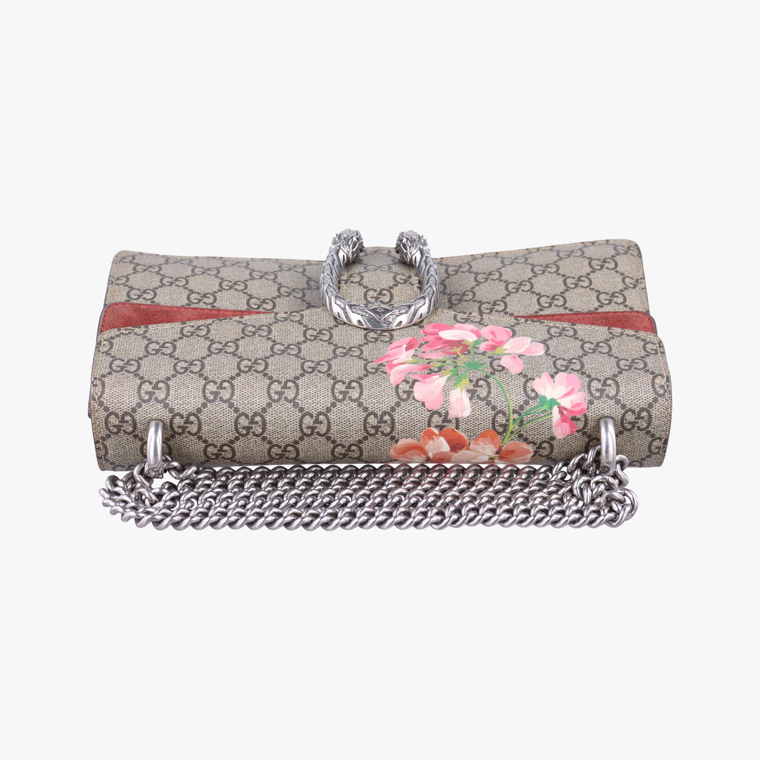 Pre-owned Gucci Dionysus beige×red×Multicolour PVC coated canvas 400249 shoulderbag | stylenewstar
