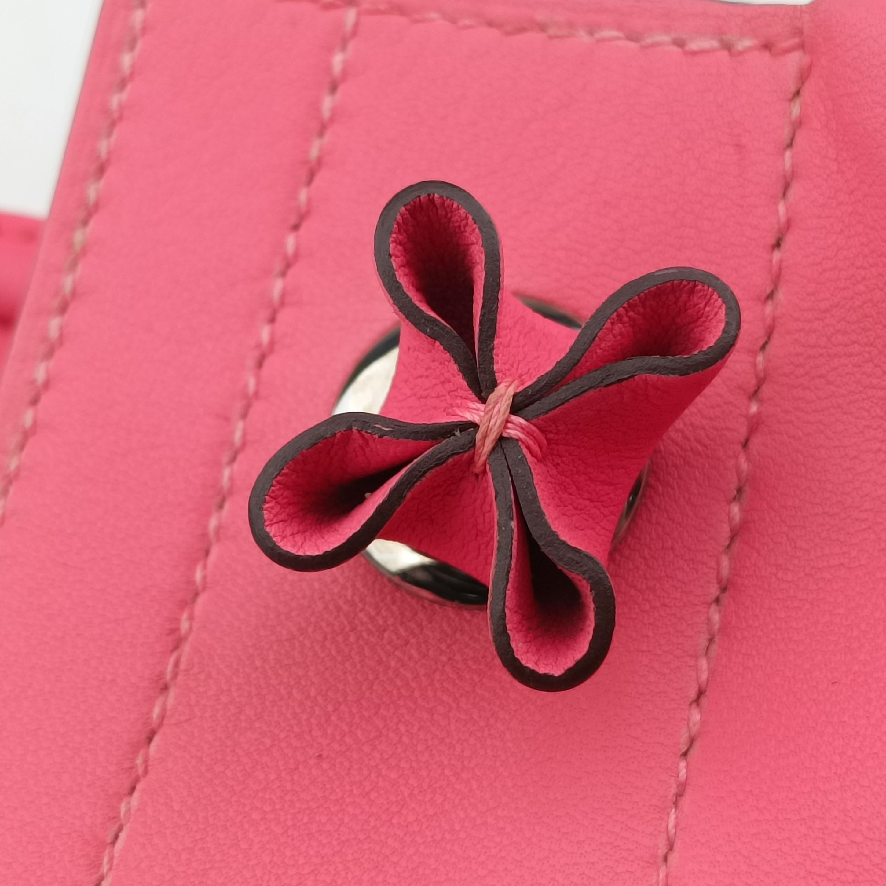 Vintage Hermes Sac Aline mini Pink lambskin  shoulderbag | stylenewstar