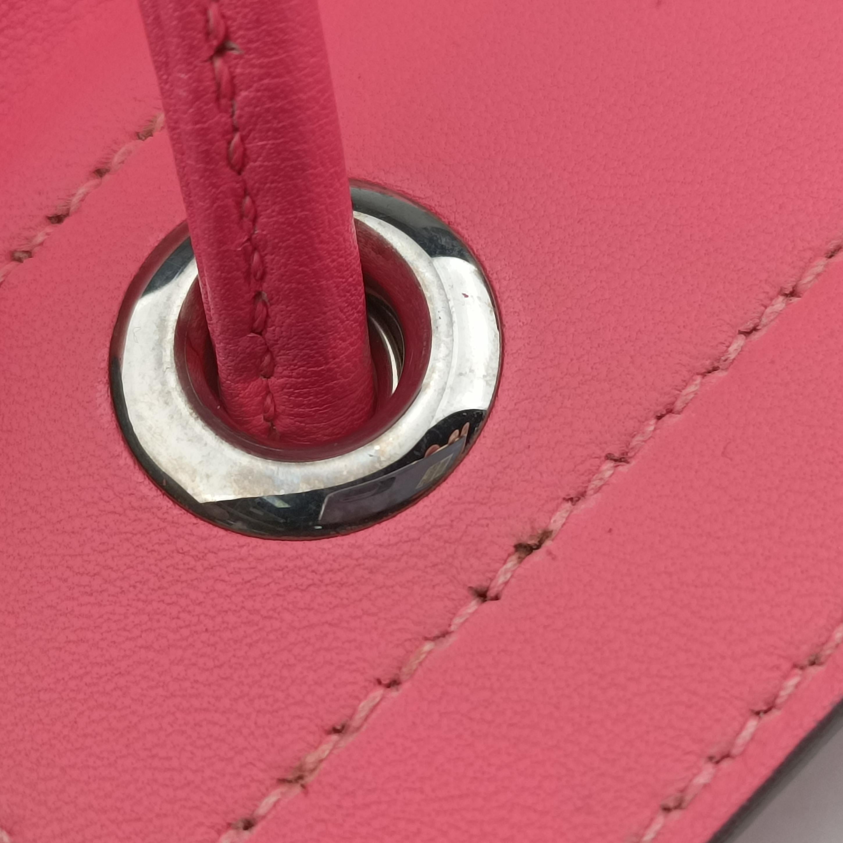 Vintage Hermes Sac Aline mini Pink lambskin  shoulderbag | stylenewstar