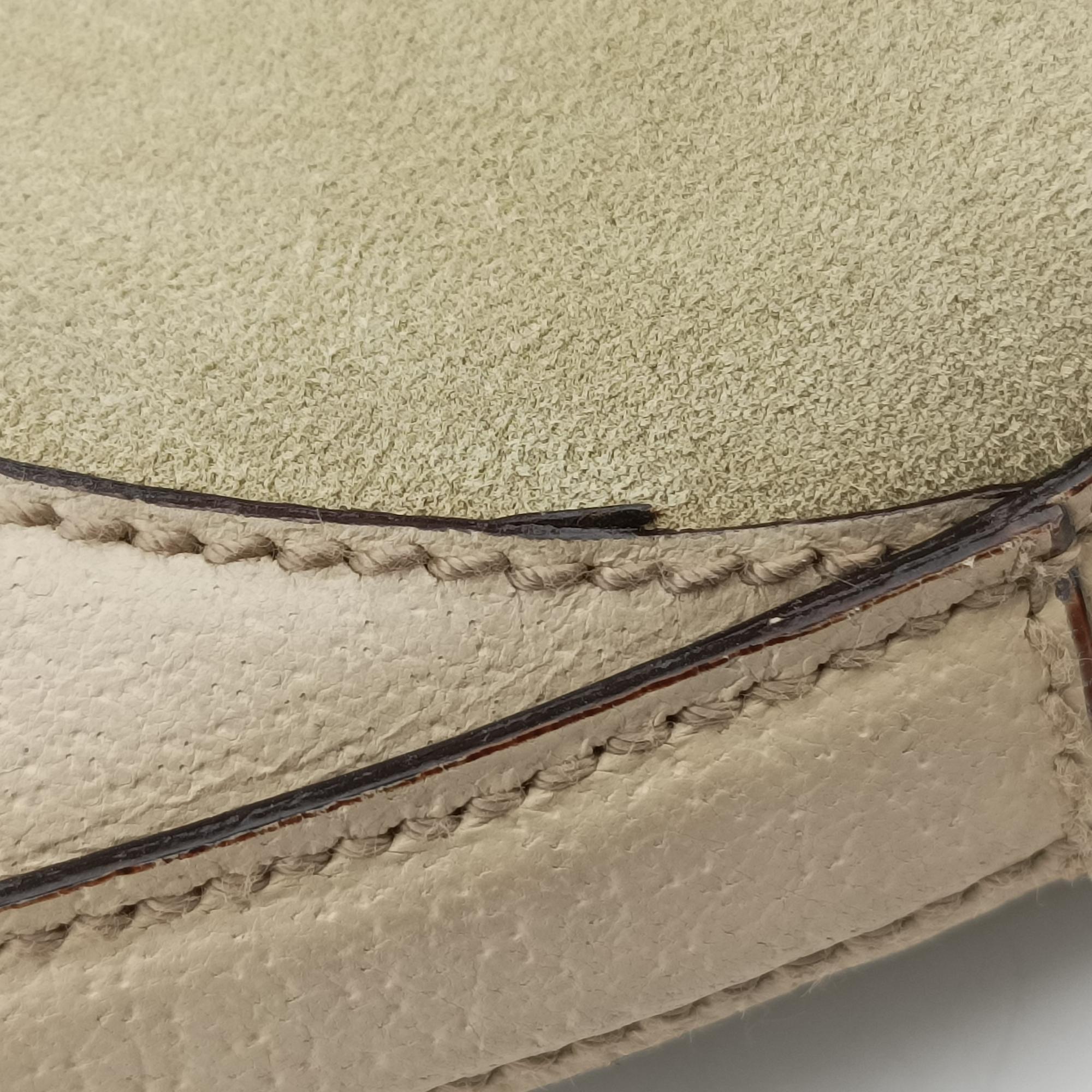 Pre-owned Gucci Horsebit Hobo Pink x Beige Suede×leather 137388 shoulderbag | stylenewstar