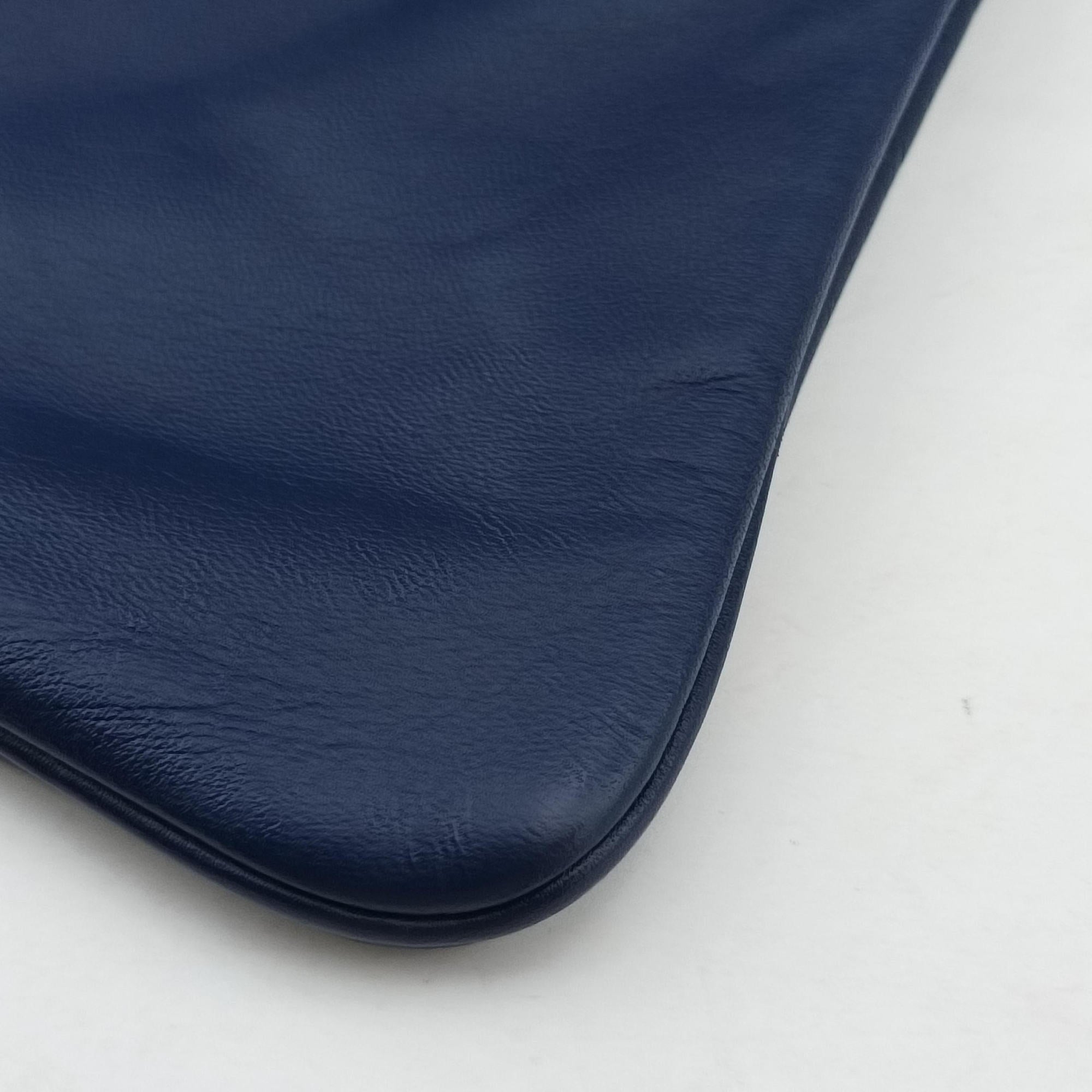 Pre-owned Hermes Sac Aline mini Blue leather  shoulderbag | stylenewstar