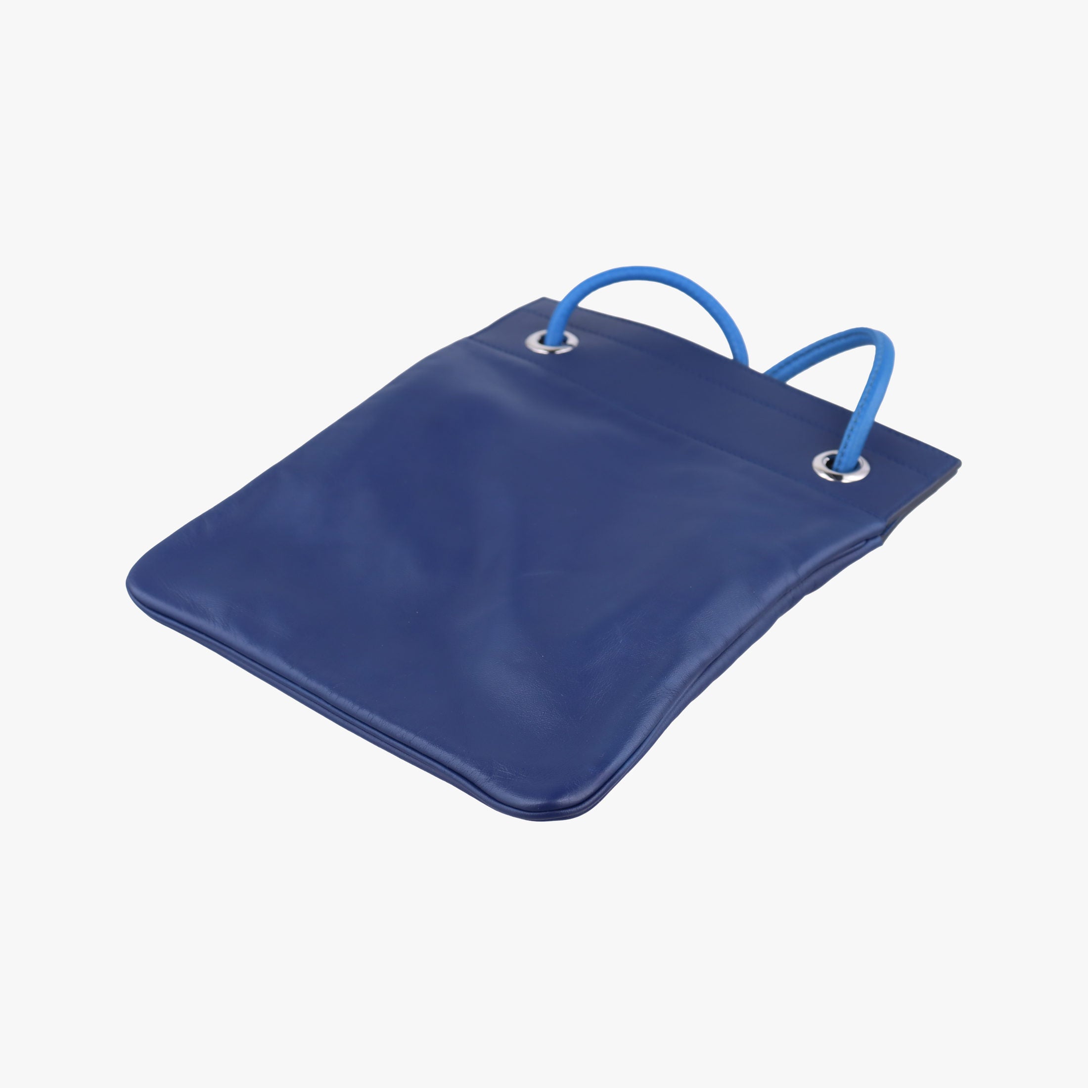 Pre-owned Hermes Sac Aline mini Blue leather  shoulderbag | stylenewstar