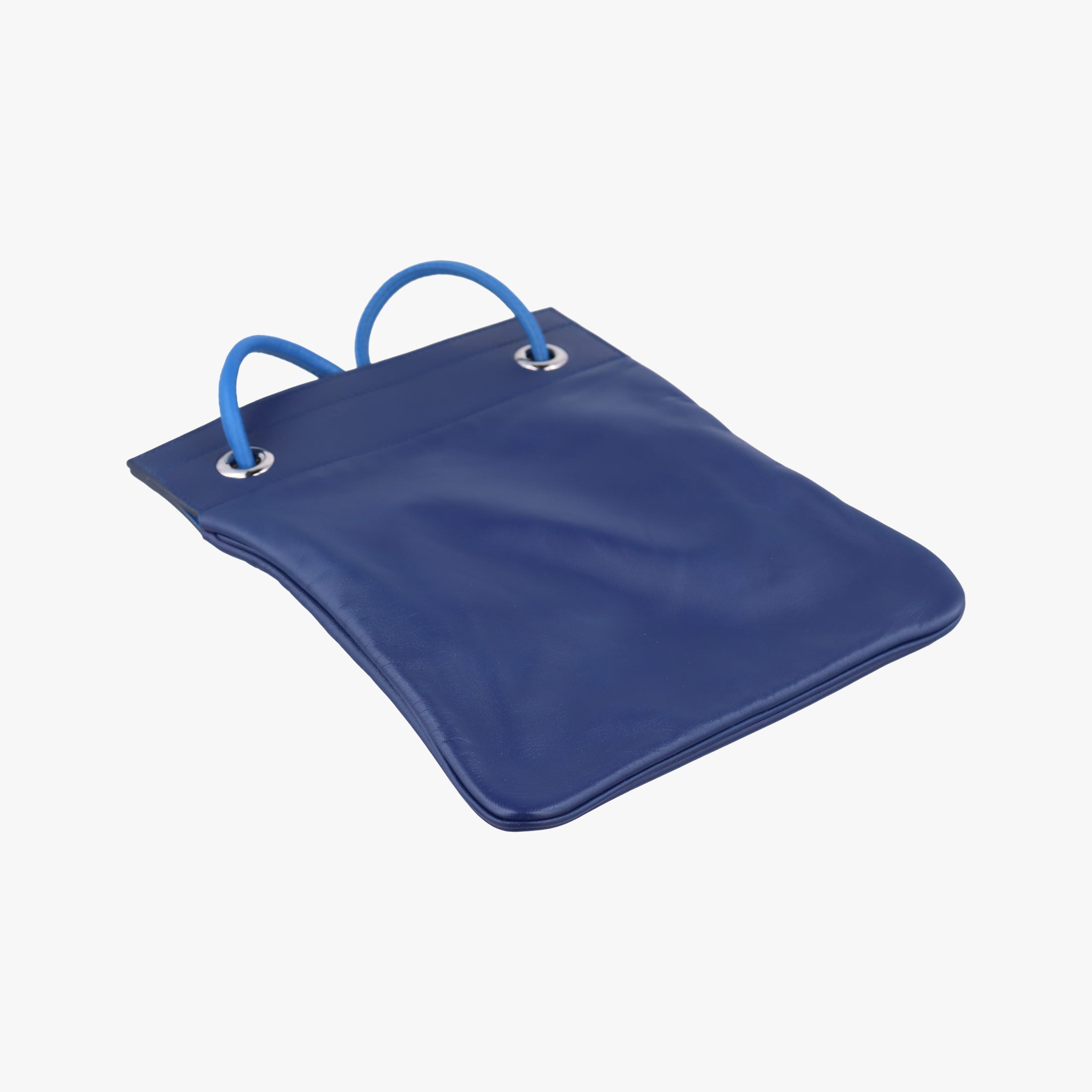 Pre-owned Hermes Sac Aline mini Blue leather  shoulderbag | stylenewstar