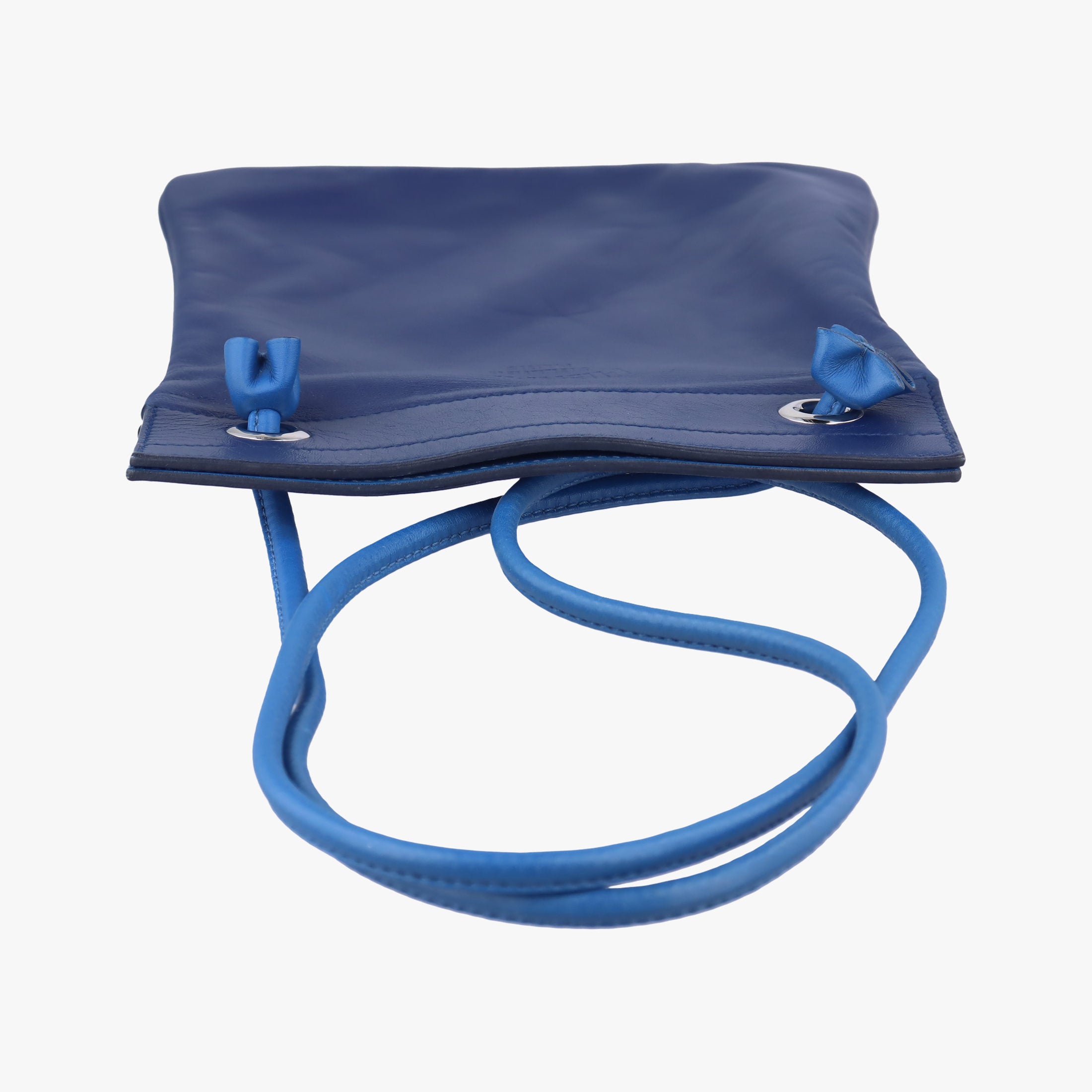 Pre-owned Hermes Sac Aline mini Blue leather  shoulderbag | stylenewstar