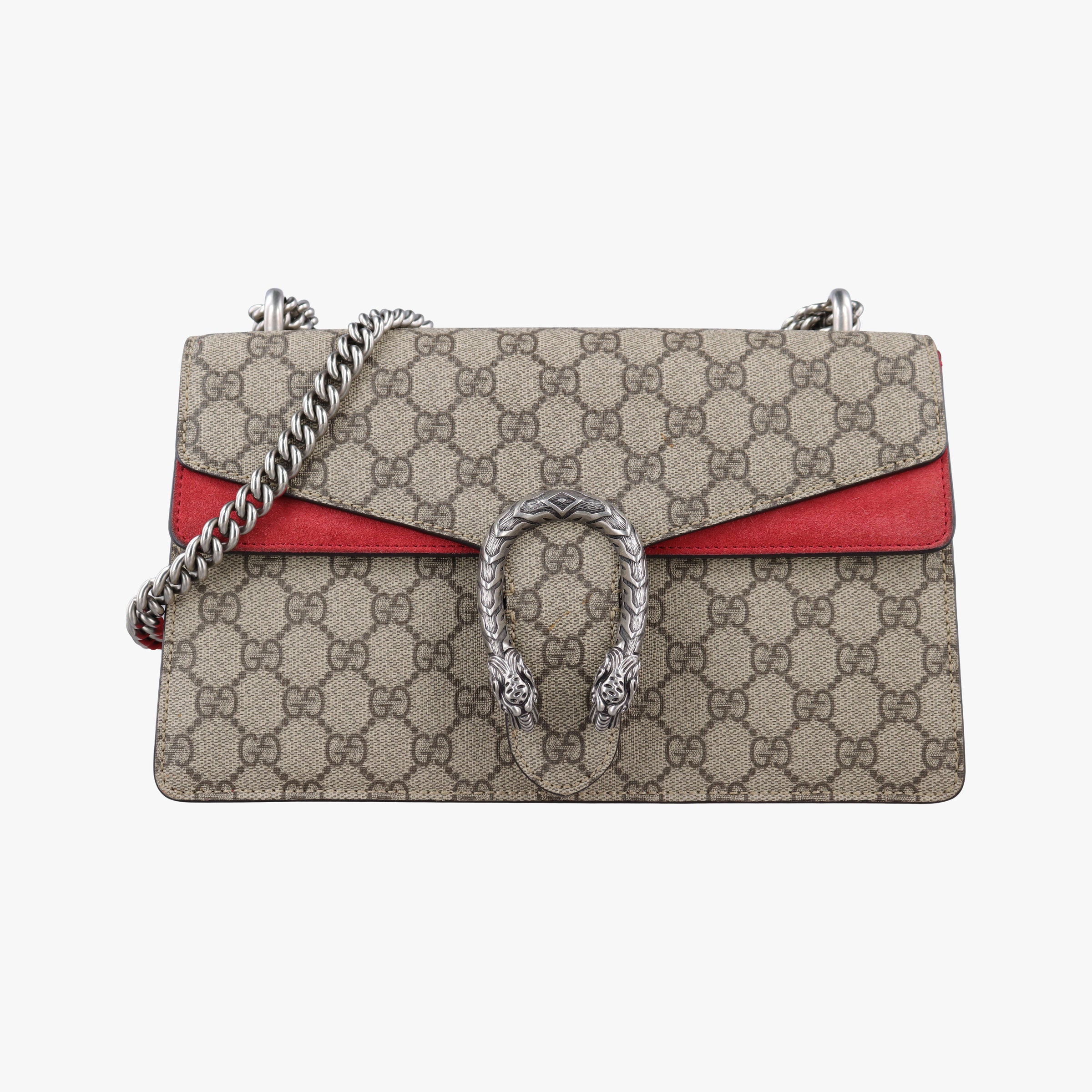 Vintage Gucci Dionysus beige×red PVC coated canvas×suede 400249 shoulderbag | stylenewstar