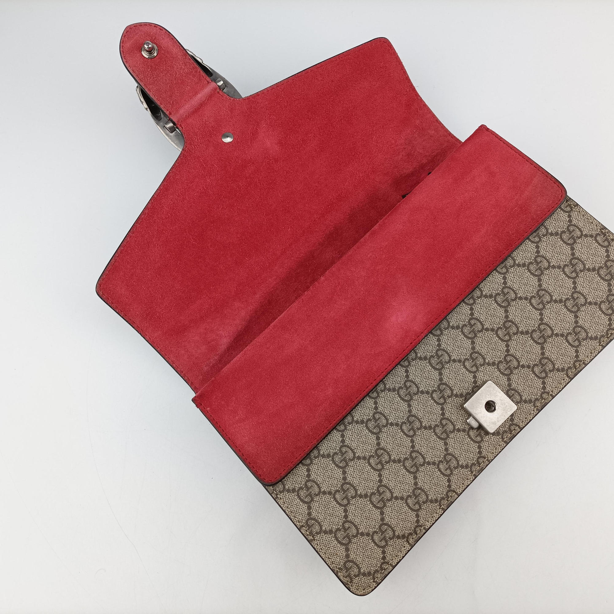 Vintage Gucci Dionysus beige×red PVC coated canvas×suede 400249 shoulderbag | stylenewstar